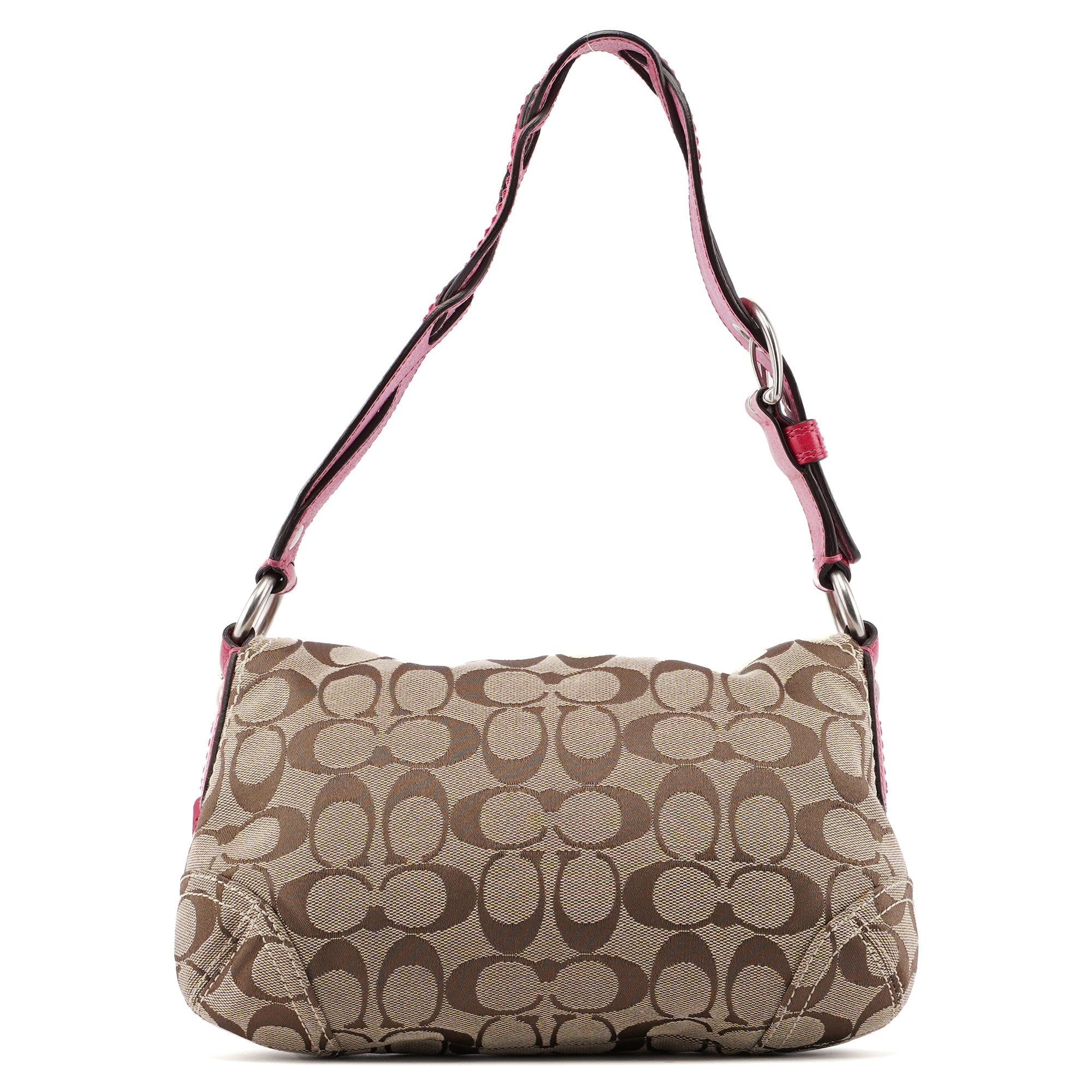 11860 Beige Pink Signature C Soho Shoulder Bag