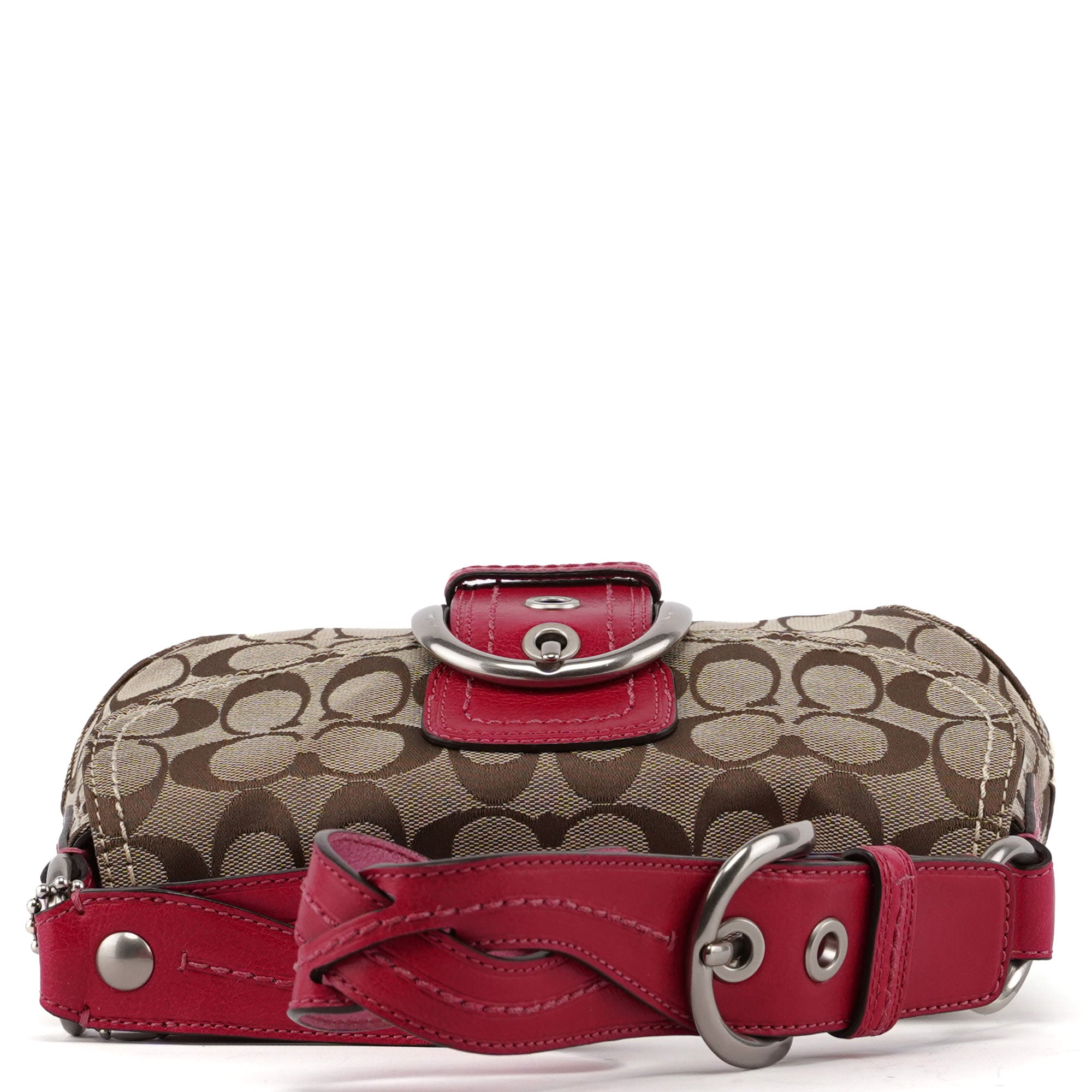 11860 Beige Pink Signature C Soho Shoulder Bag