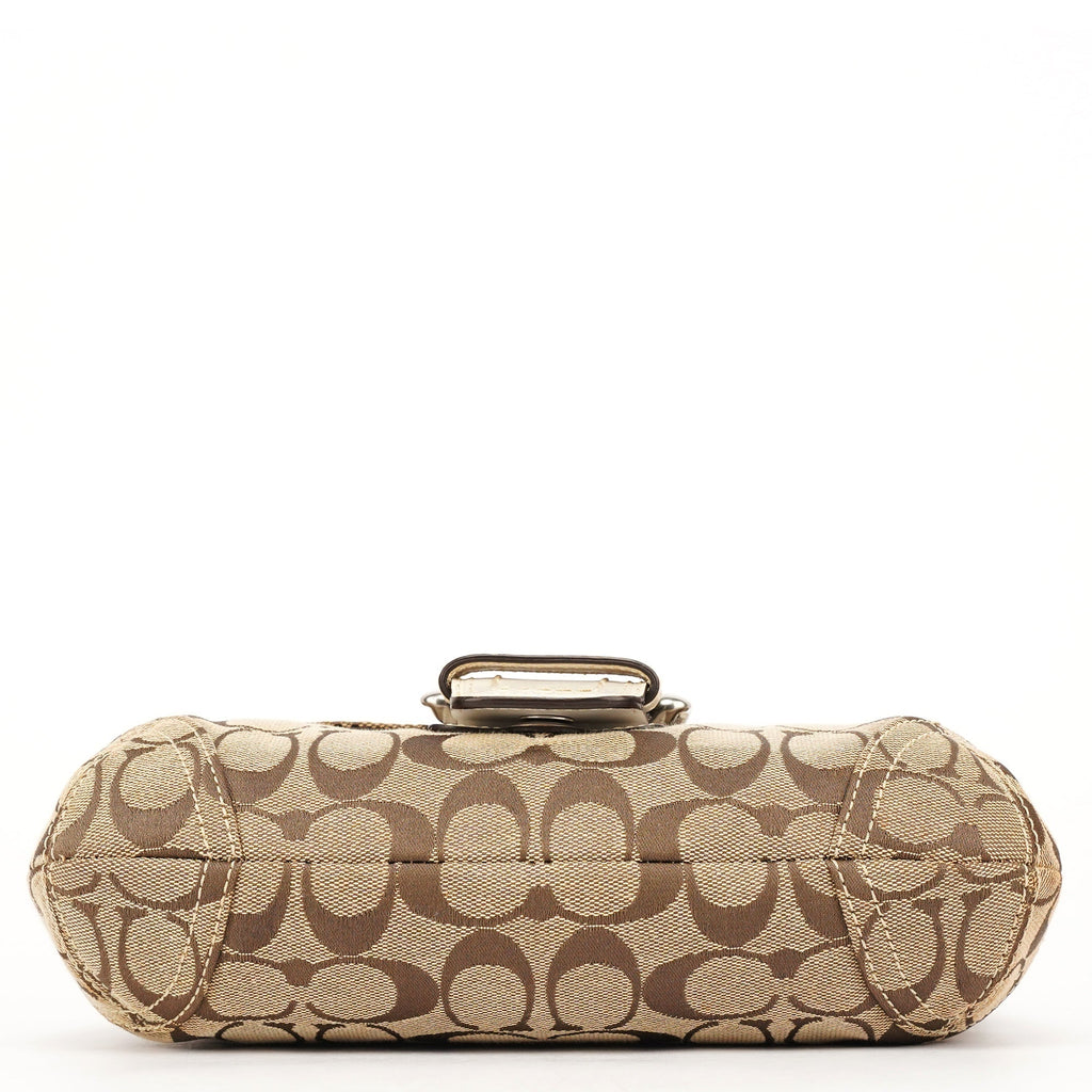 11860 Beige White Soho Shoulder Bag