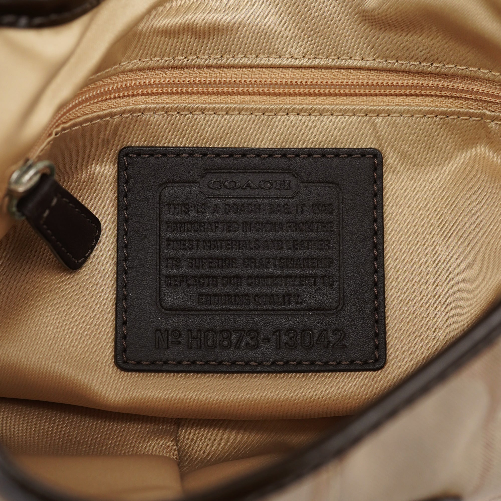 13042 Beige Brown Soho Shoulder Bag