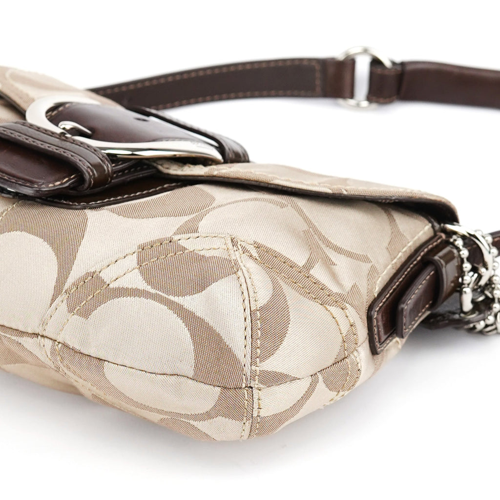 13042 Beige Brown Soho Shoulder Bag