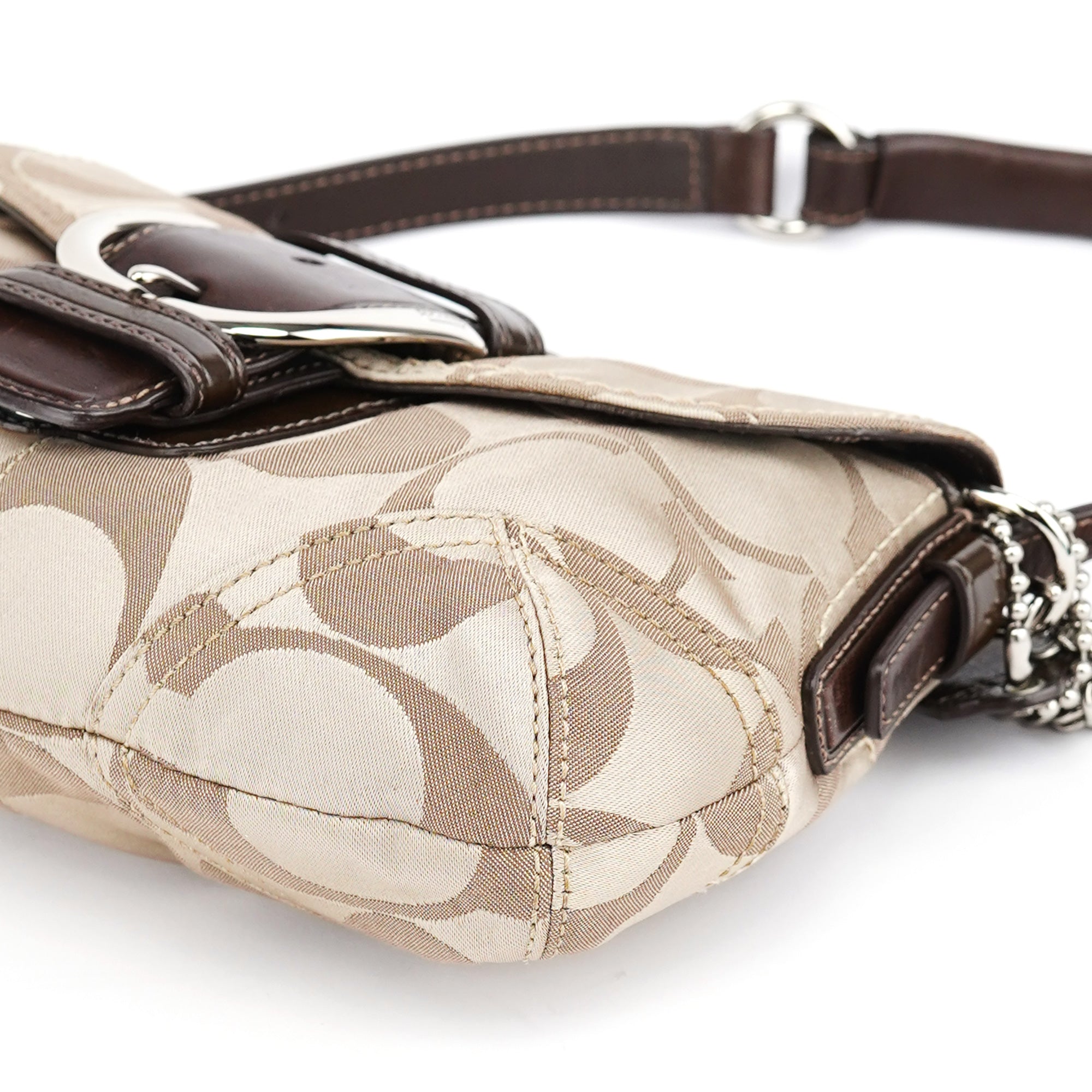 13042 Beige Brown Soho Shoulder Bag