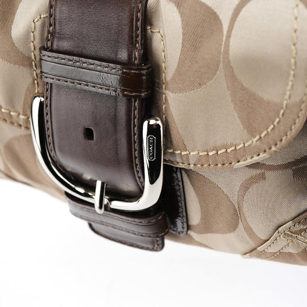 13042 Beige Brown Soho Shoulder Bag