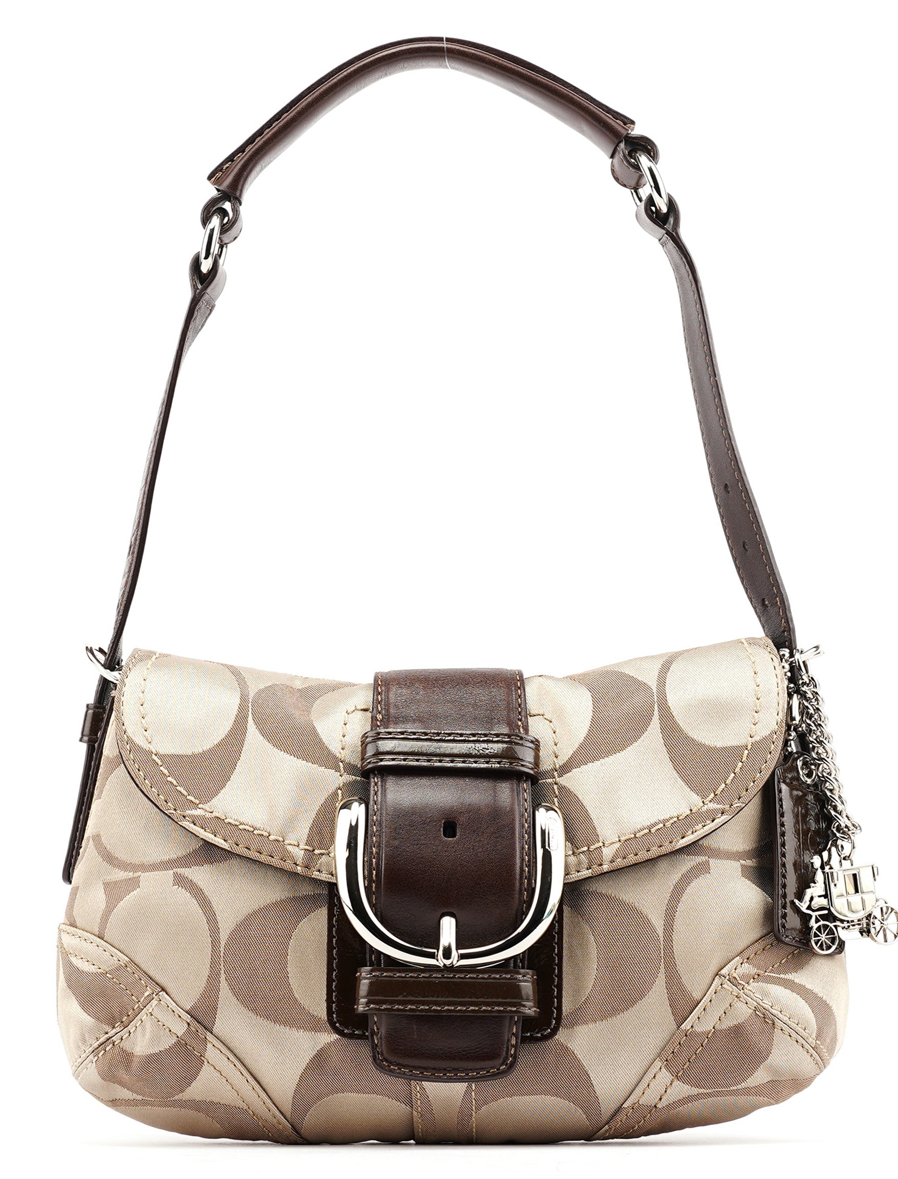 13042 Beige Brown Soho Shoulder Bag