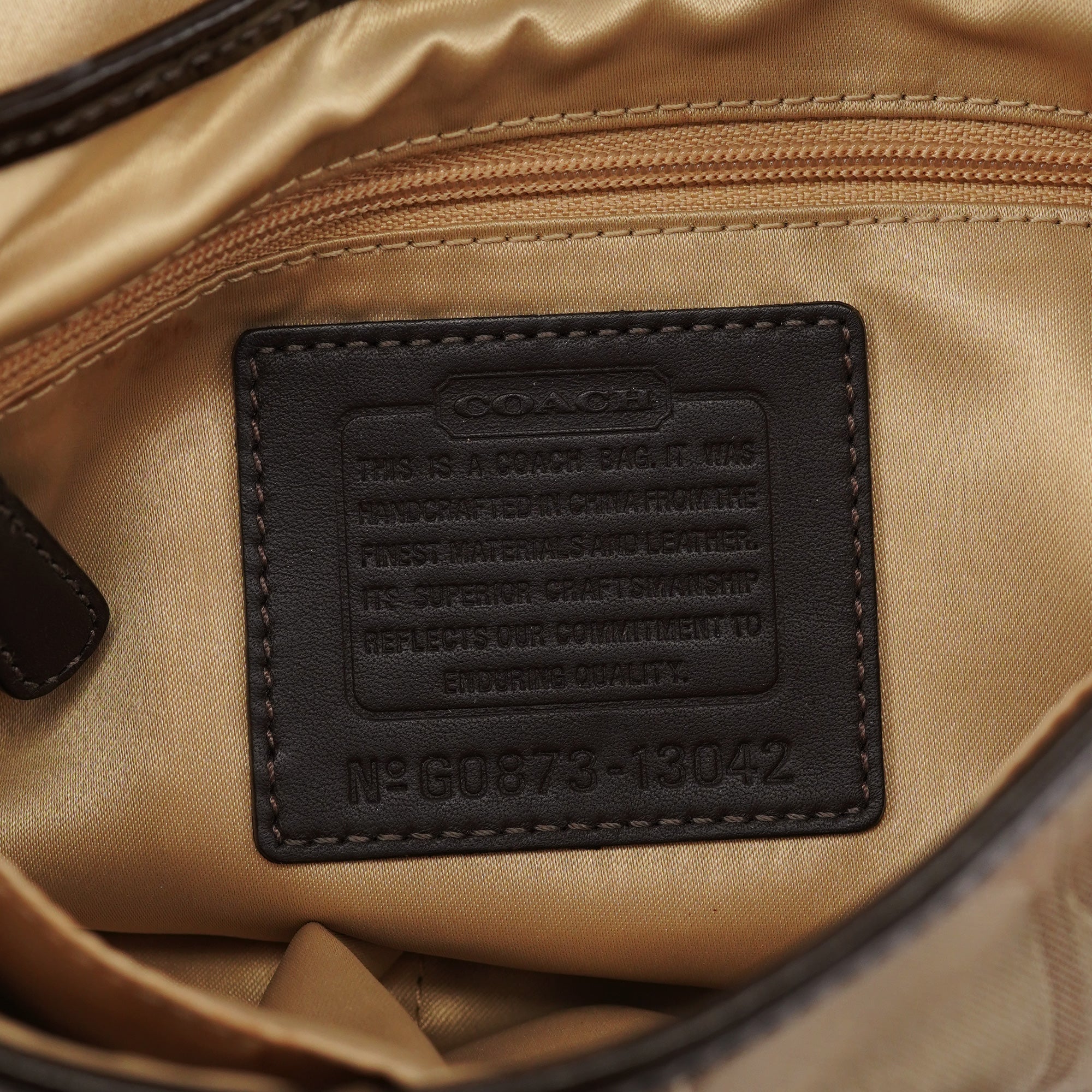 13042 Beige Brown Soho Shoulder Bag