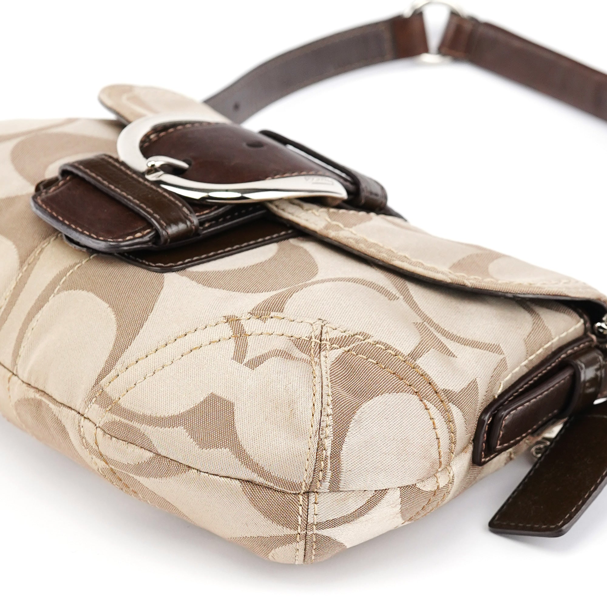 13042 Beige Brown Soho Shoulder Bag