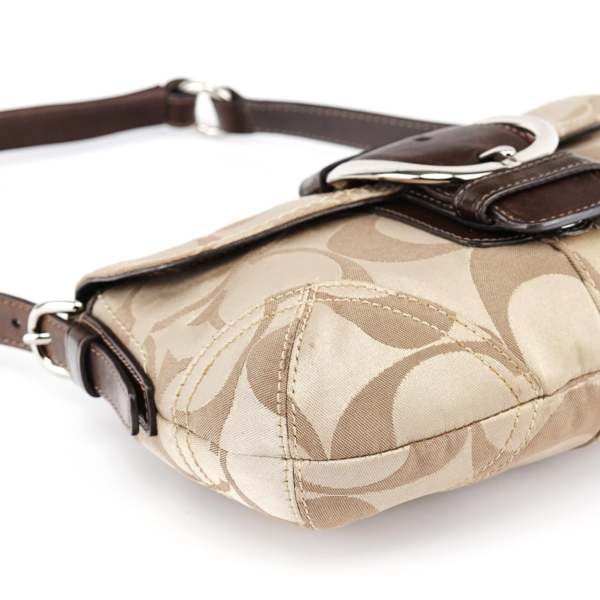 13042 Beige Brown Soho Shoulder Bag