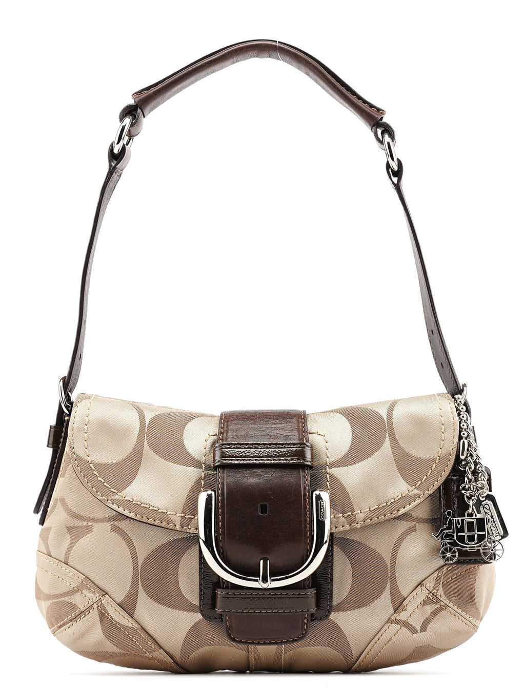 13042 Beige Brown Soho Shoulder Bag