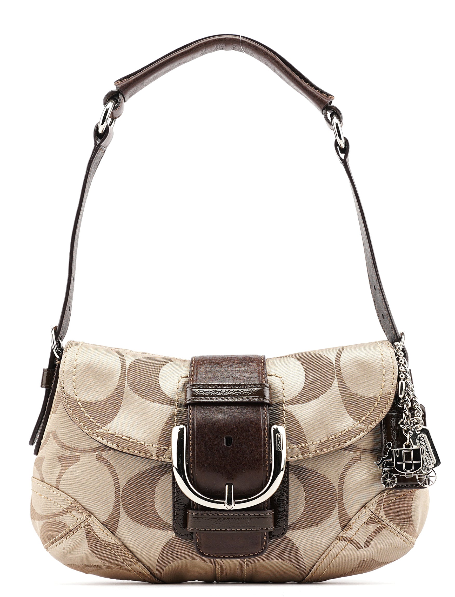 13042 Beige Brown Soho Shoulder Bag