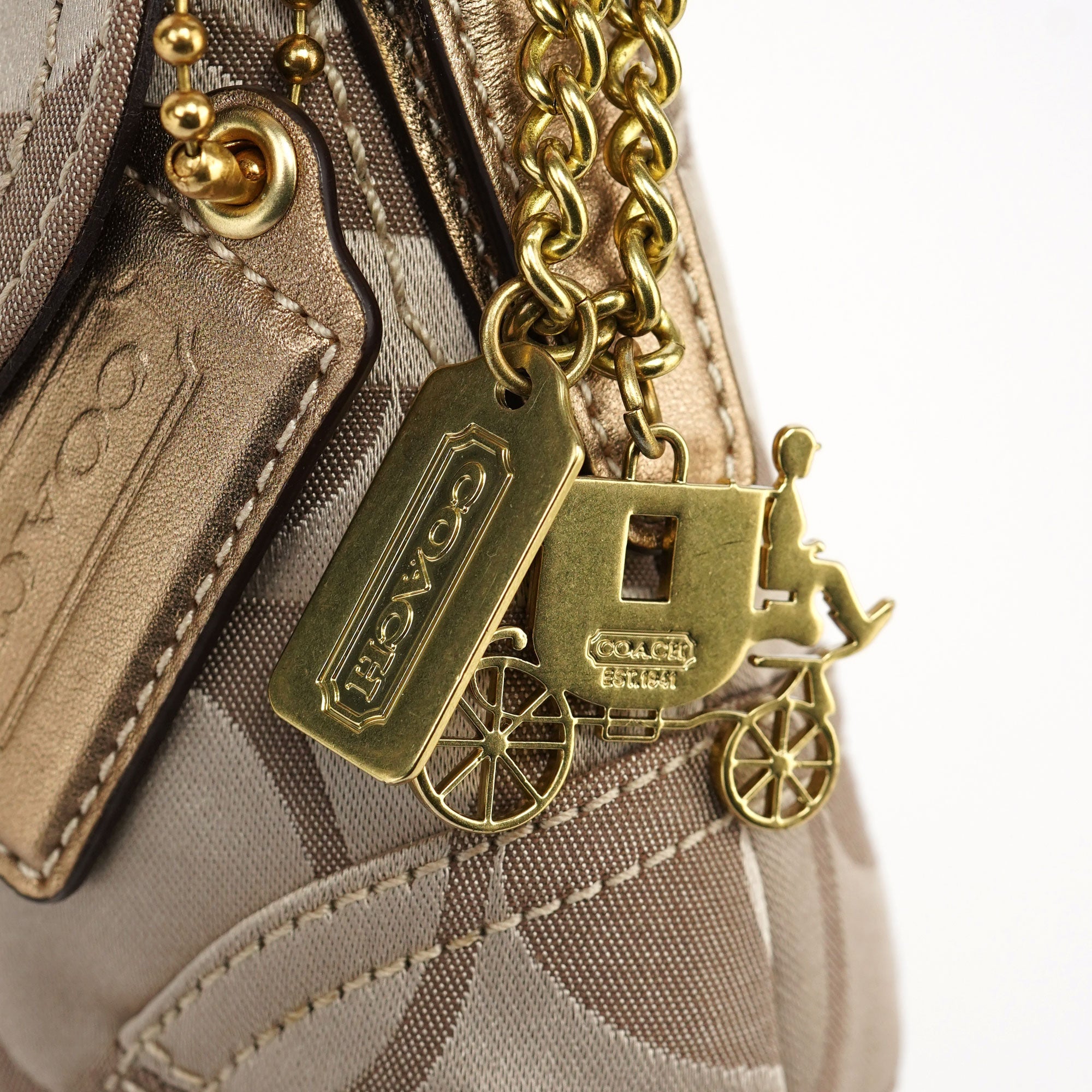 13042 Beige Soho Shoulder Bag