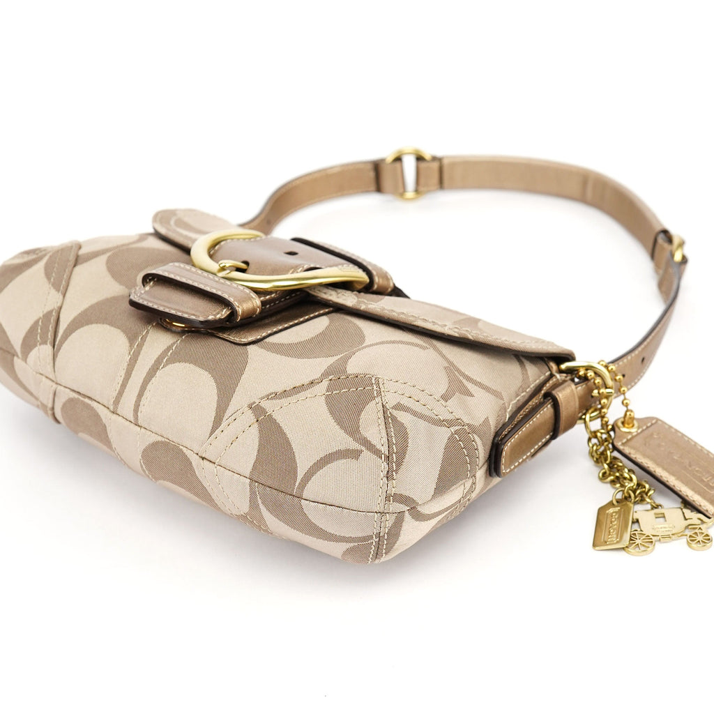 13042 Beige Soho Shoulder Bag