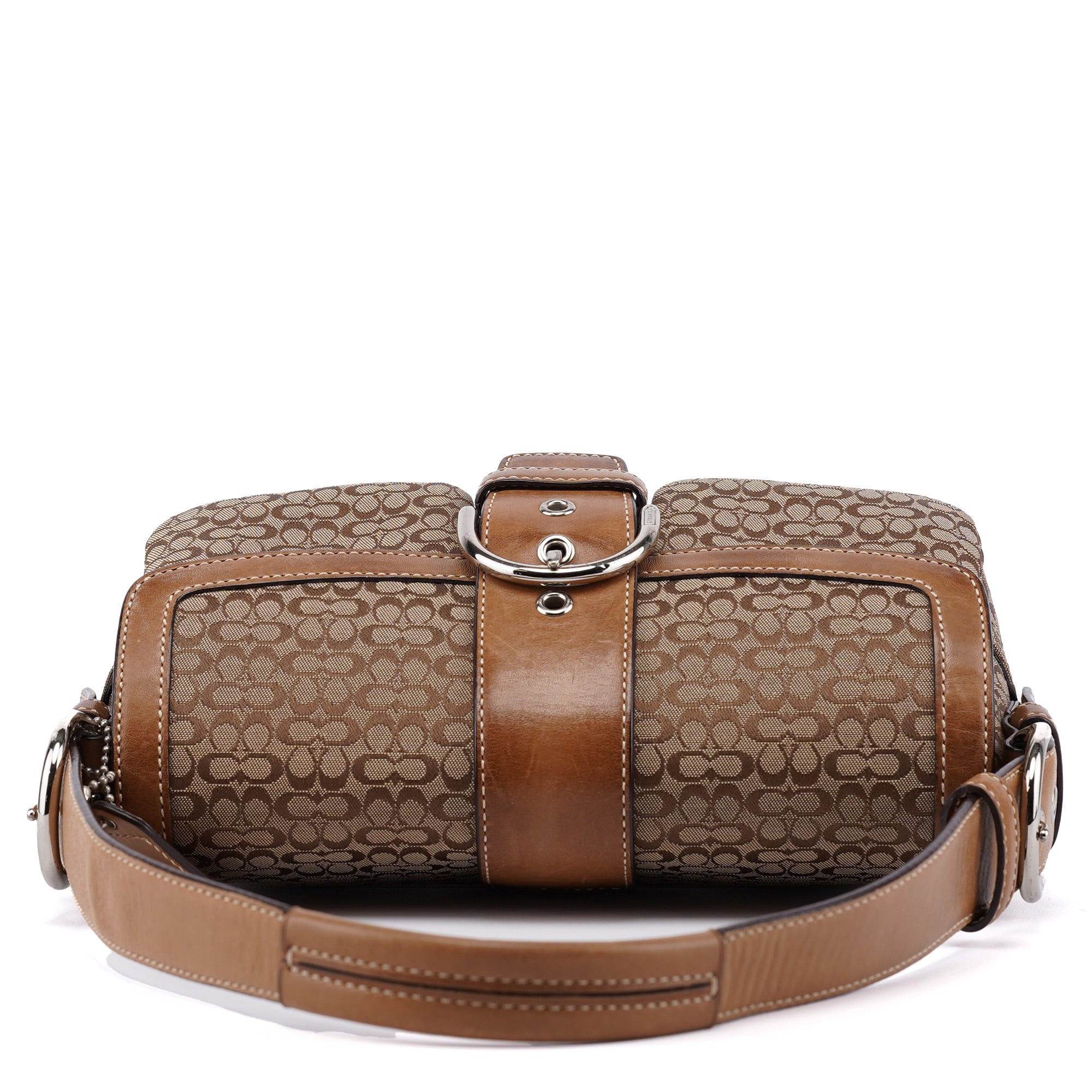 1444 Beige Signature C Soho Shoulder Bag