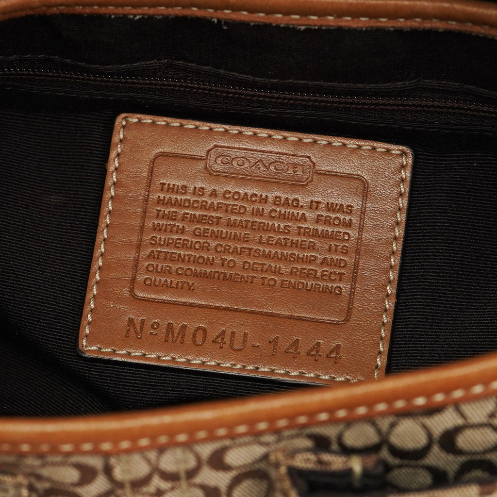 1444 Beige Signature C Soho Shoulder Bag