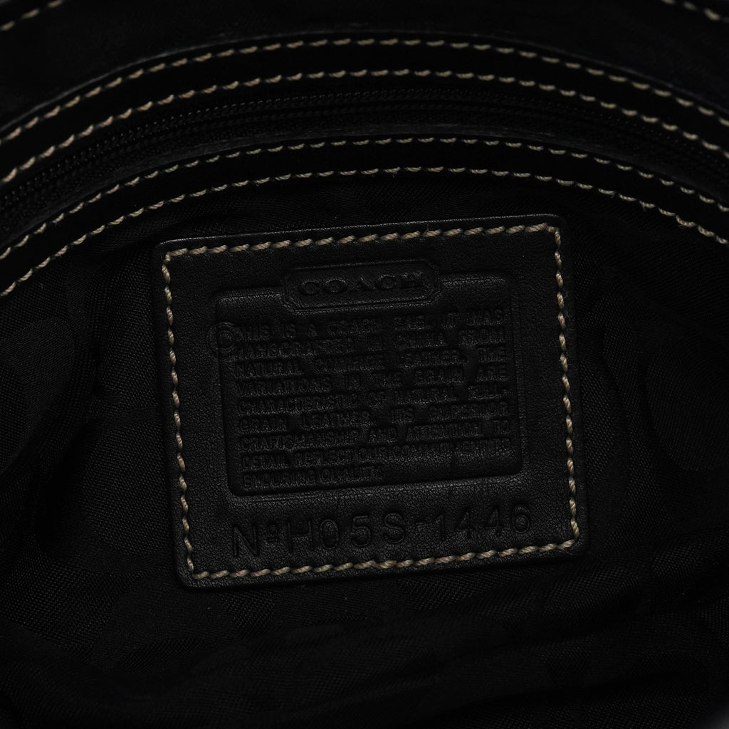 1446 Black Leather Soho Shoulder Bag