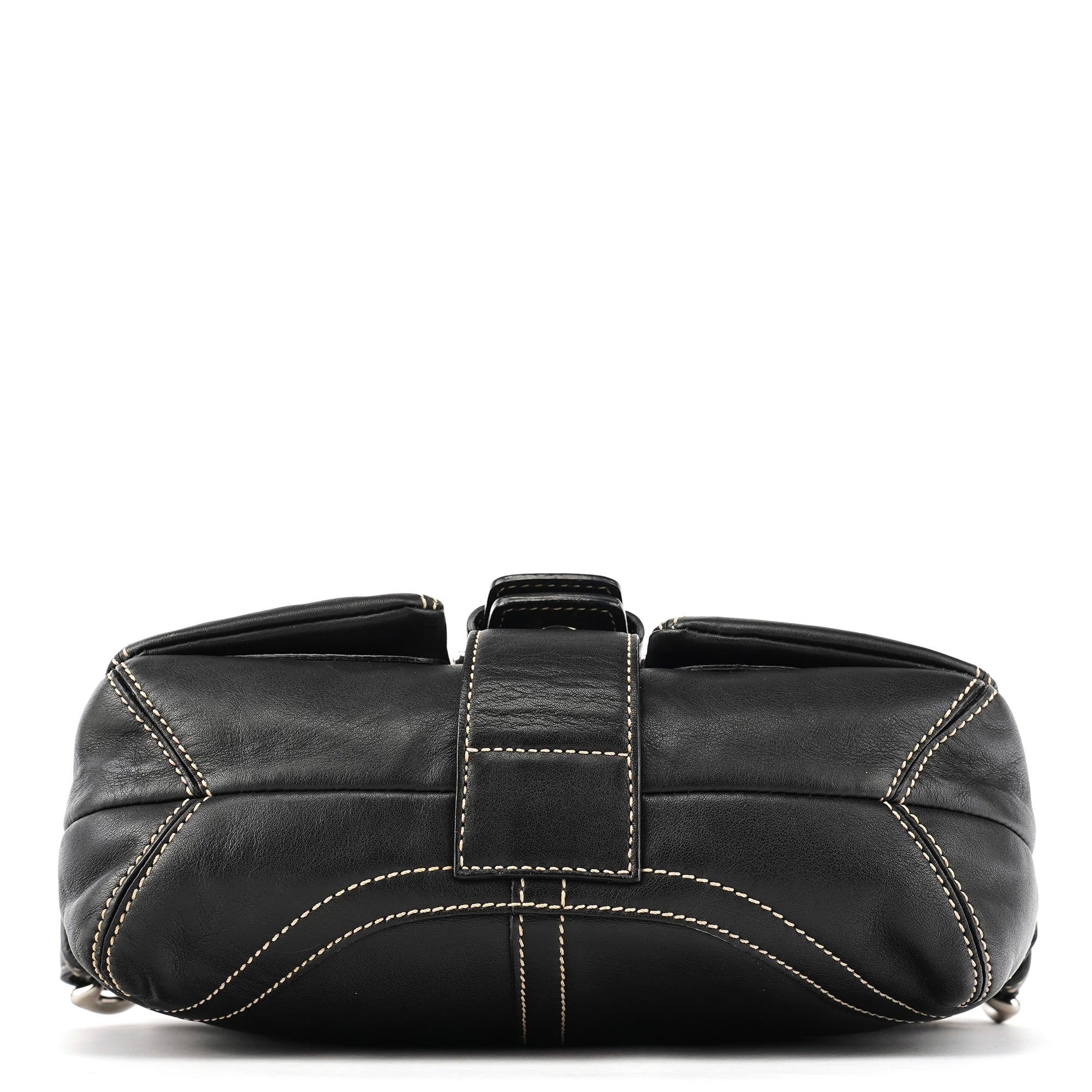 1446 Black Leather Soho Shoulder Bag