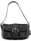 1446 Black Leather Soho Shoulder Bag