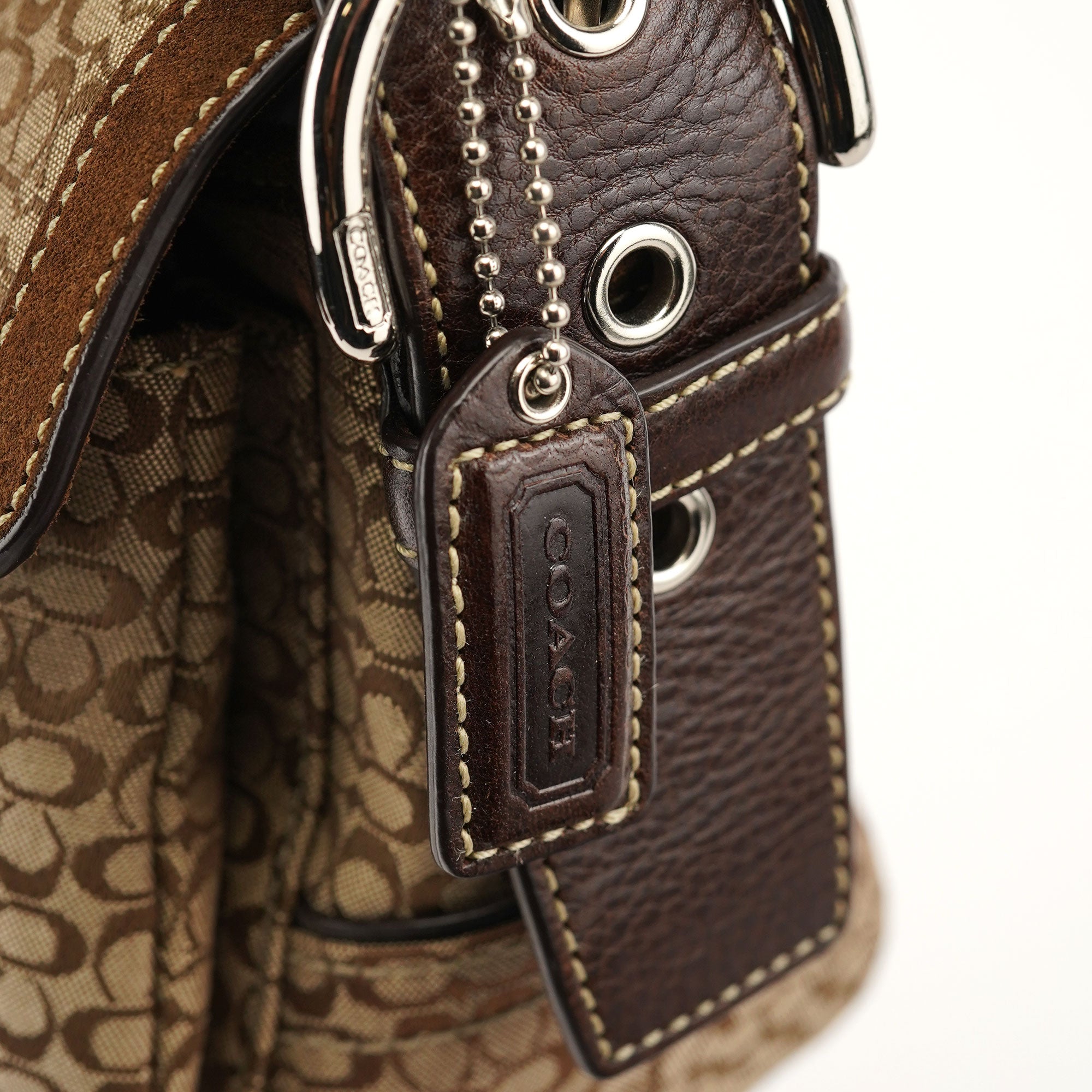 1463 Beige Brown Soho Shoulder Bag