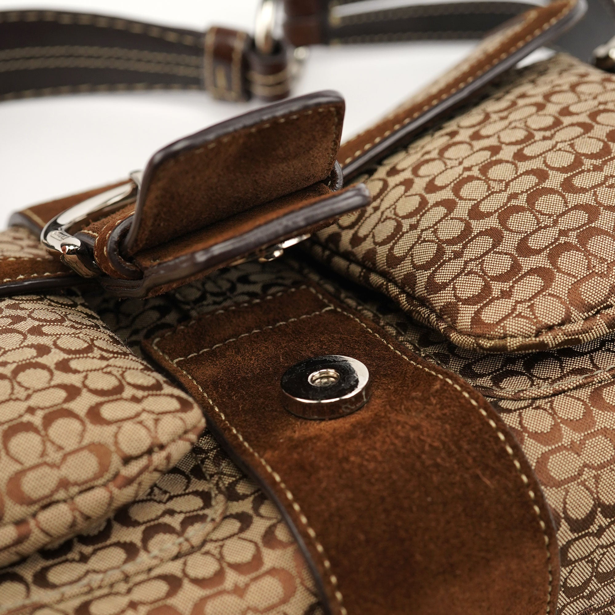 1463 Beige Brown Soho Shoulder Bag