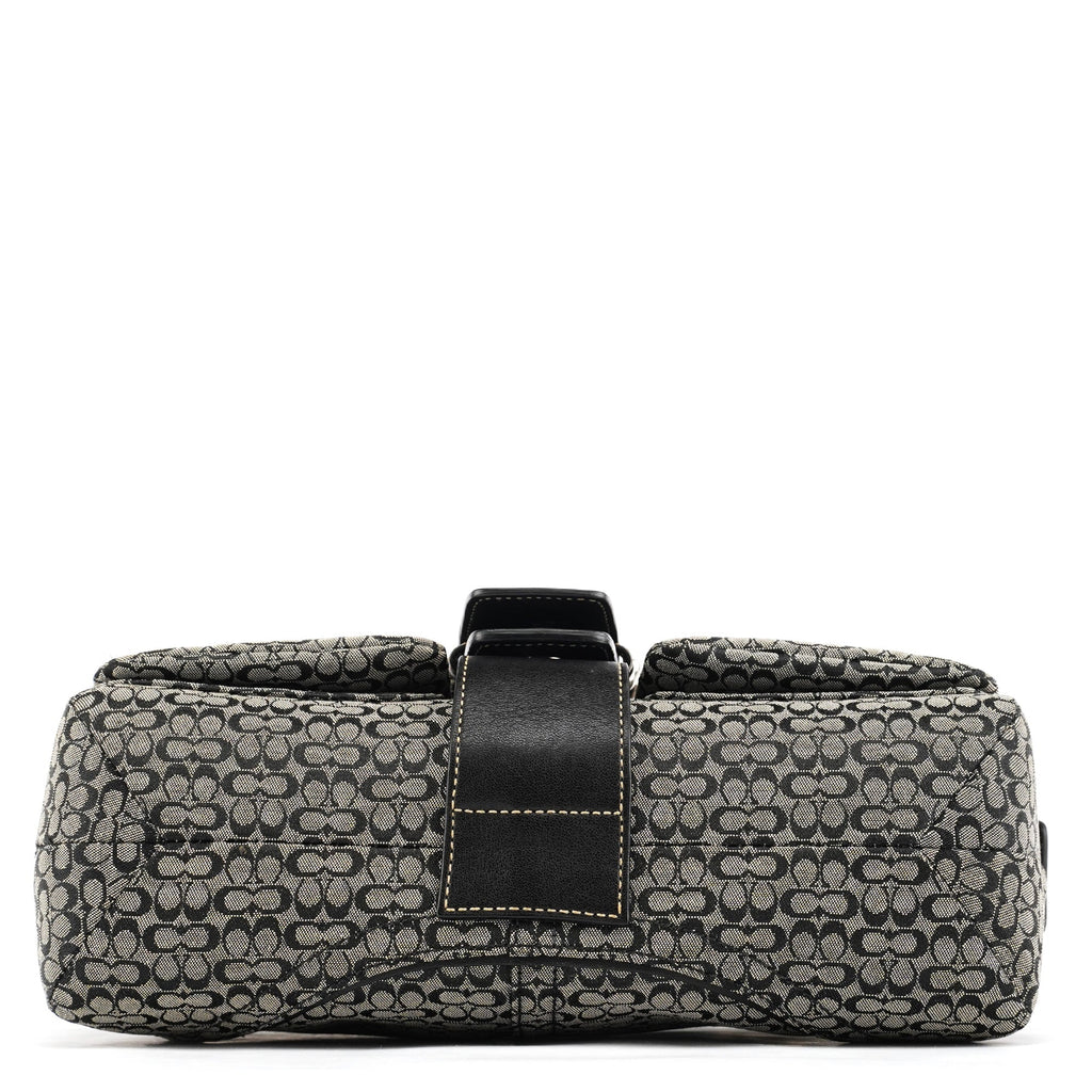 1463 Grey Black Signature Soho Shoulder Bag