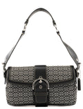 1463 Grey Black Signature Soho Shoulder Bag
