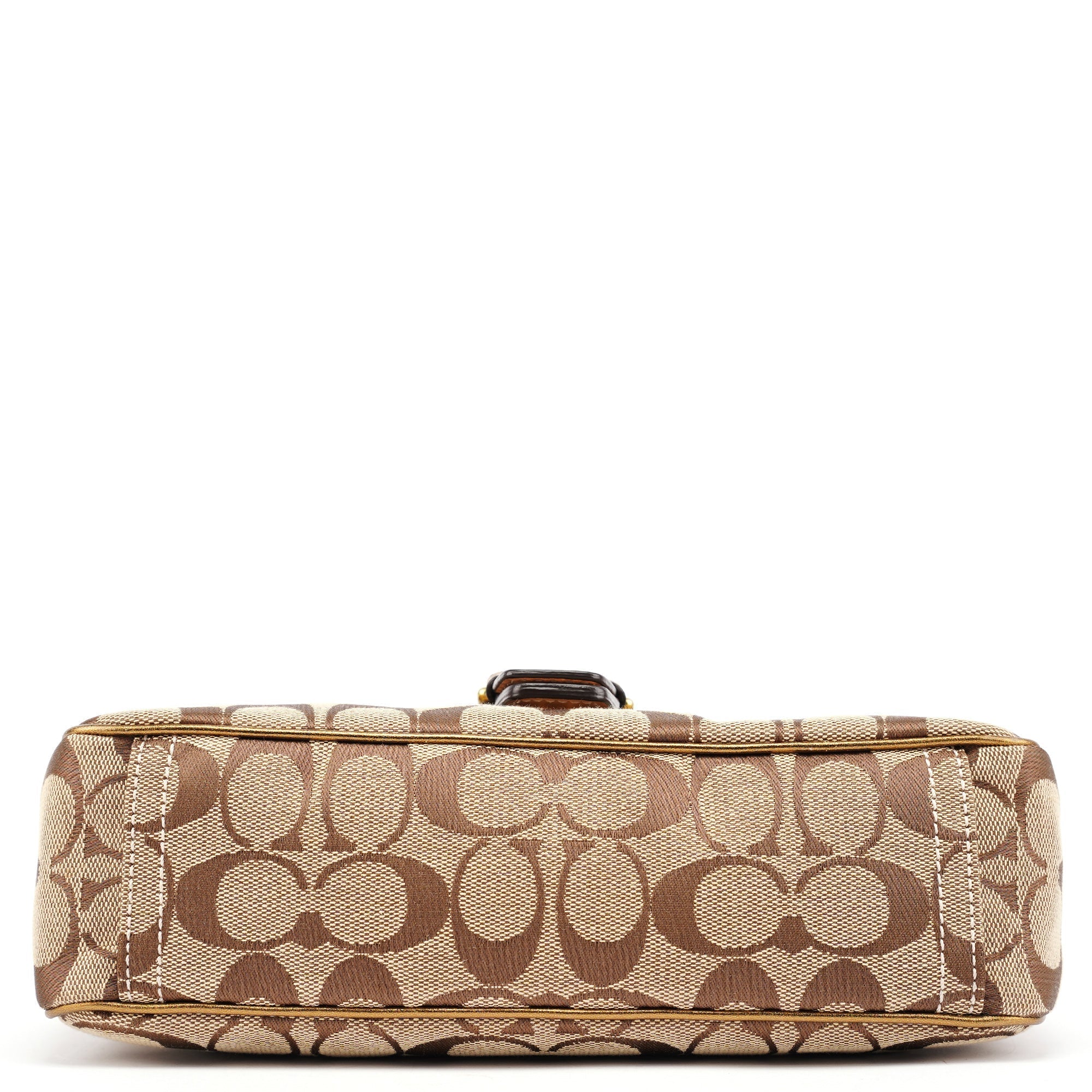 1482 Beige Gold Leather Soho Shoulder Bag