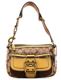 1495 Beige Bronze Signature Soho Shoulder Bag