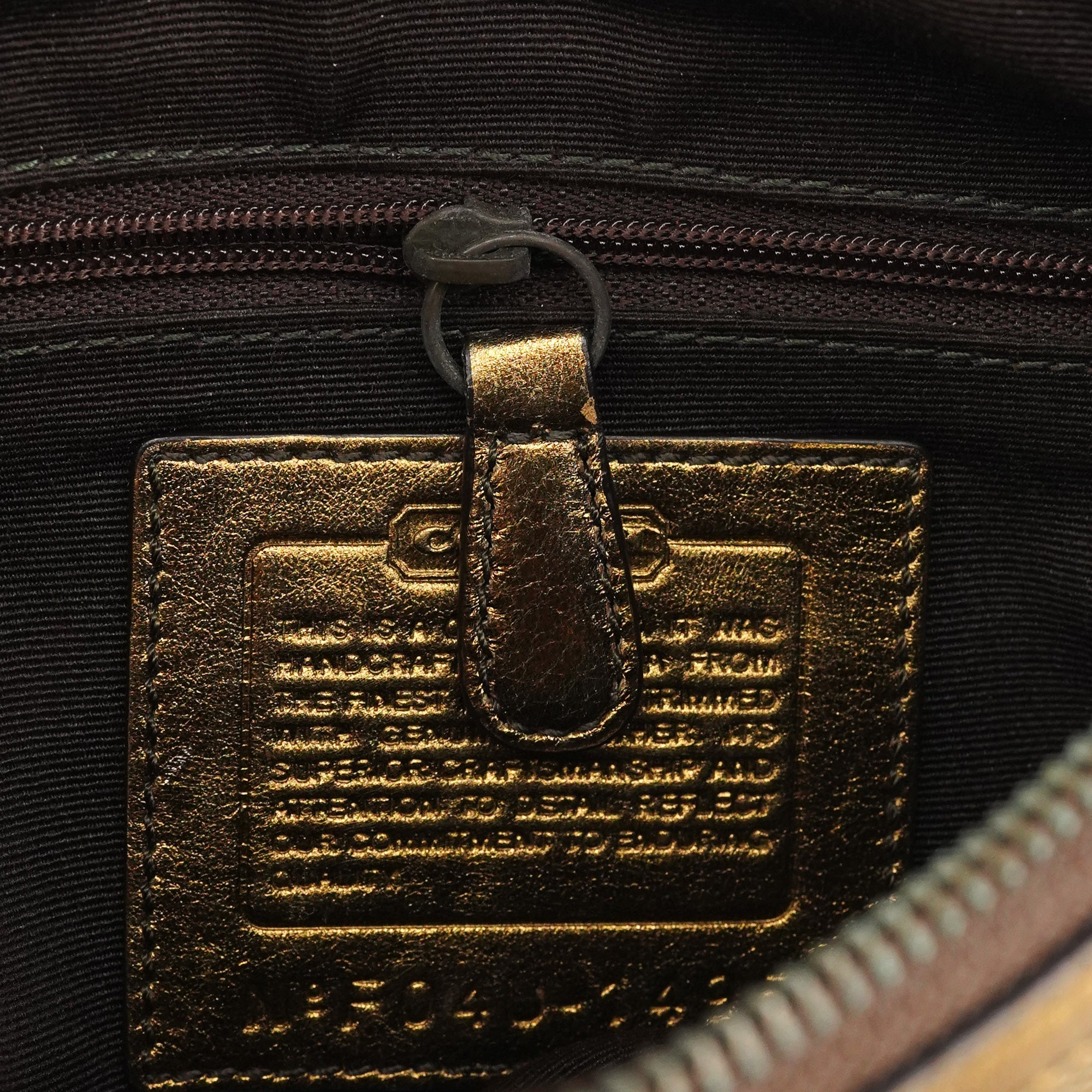 1495 Beige Brown Signature Legacy Shoulder Bag
