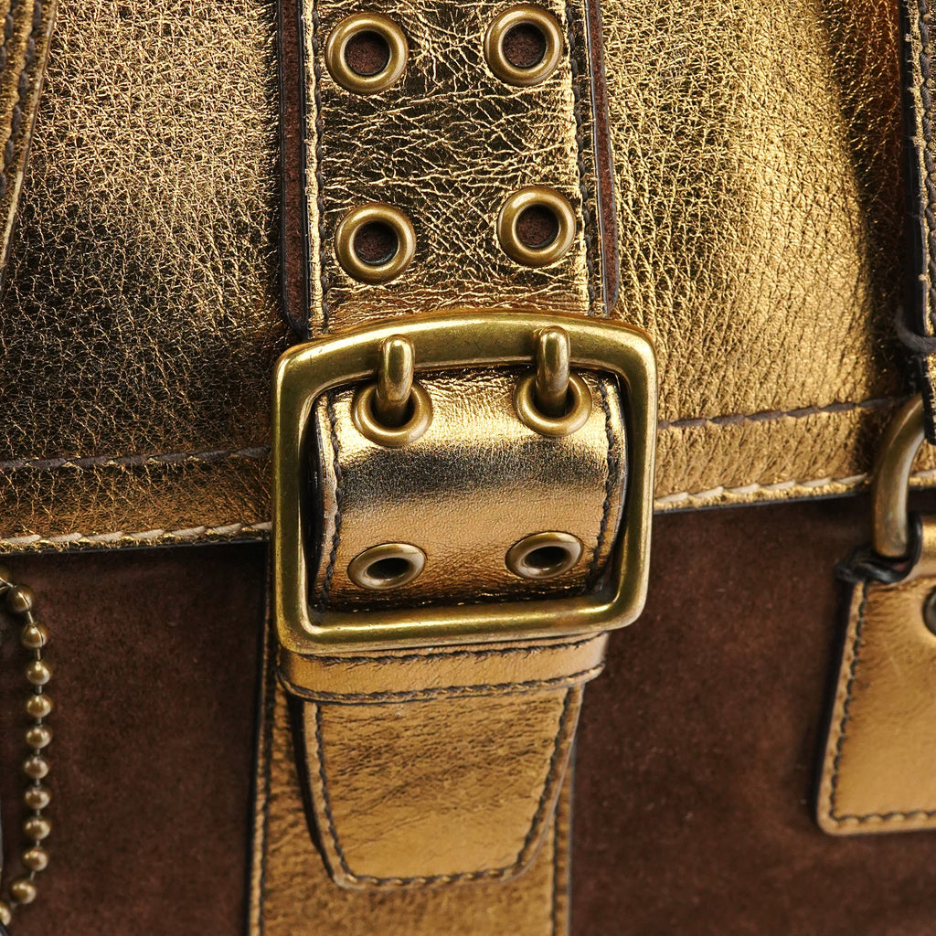 1498 Beige Brown Signature Soho Tote Bag