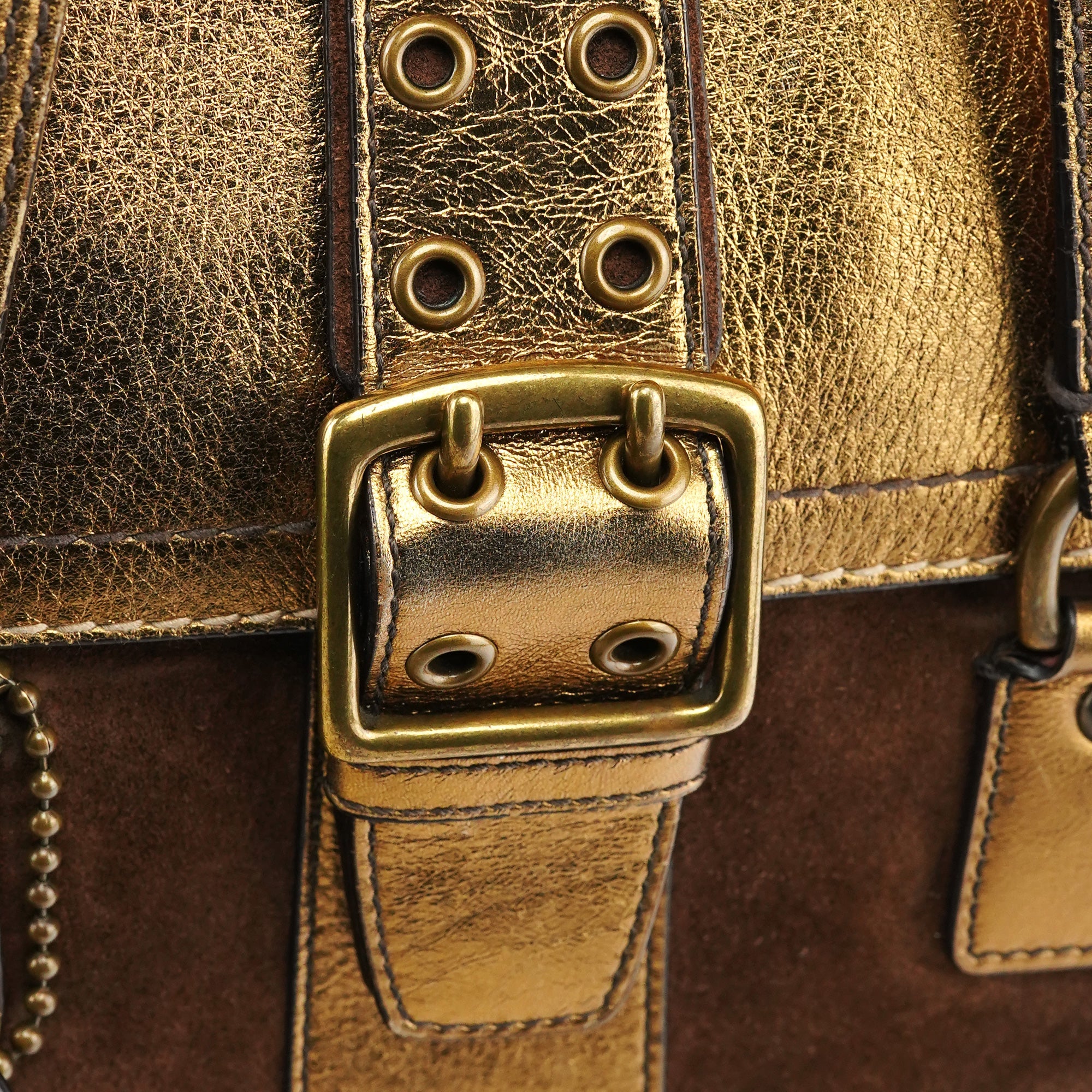 1498 Beige Brown Signature Soho Tote Bag