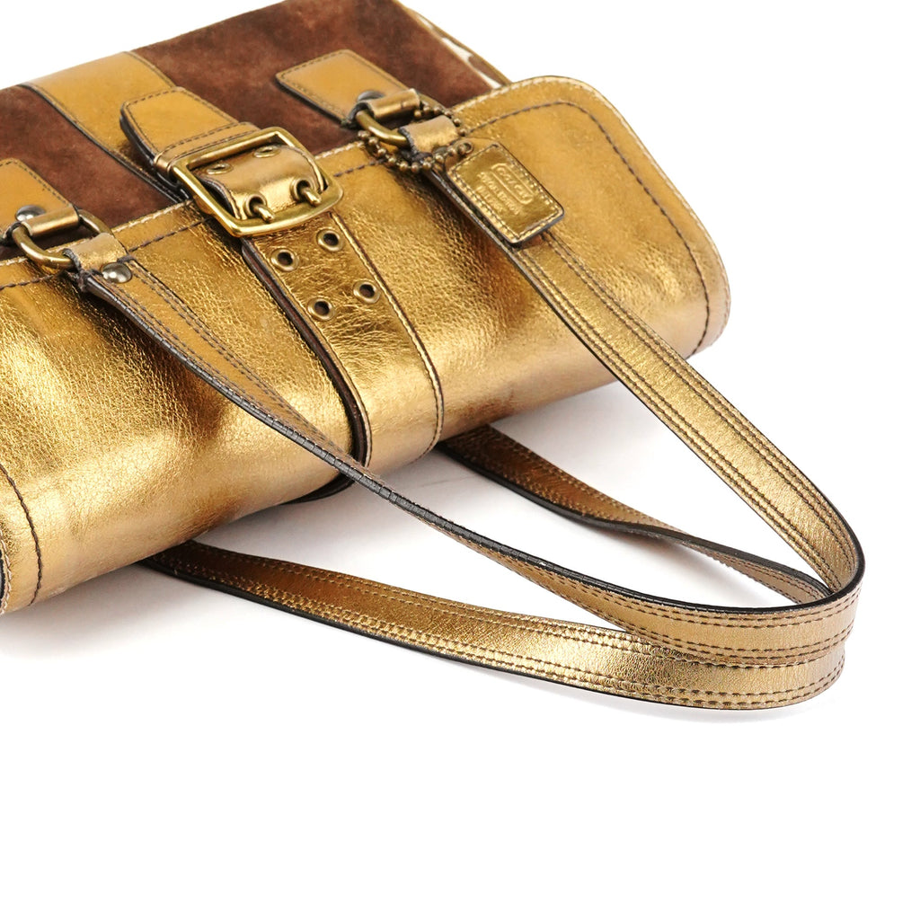 1498 Beige Brown Signature Soho Tote Bag
