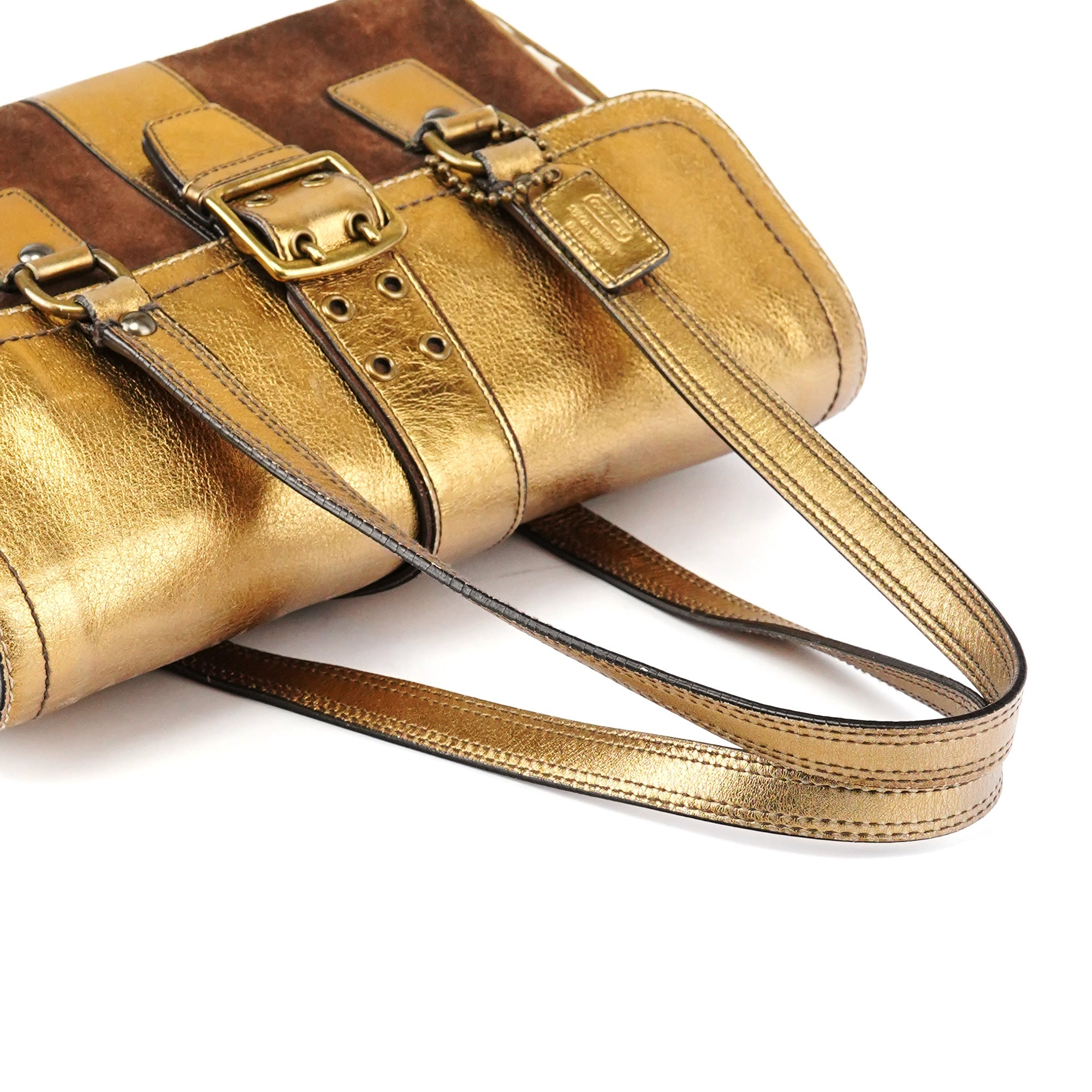 1498 Beige Brown Signature Soho Tote Bag