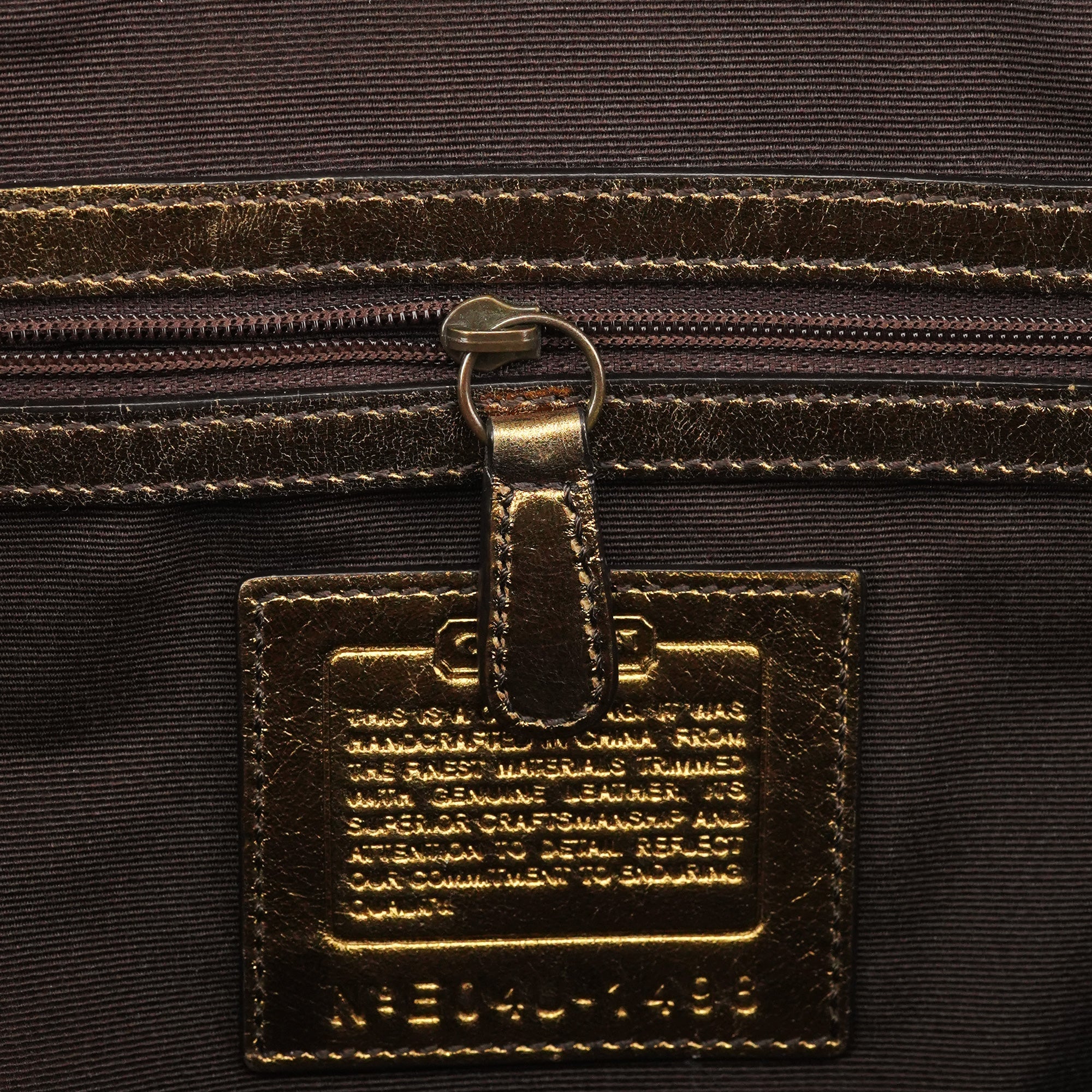 1498 Beige Brown Signature Soho Tote Bag