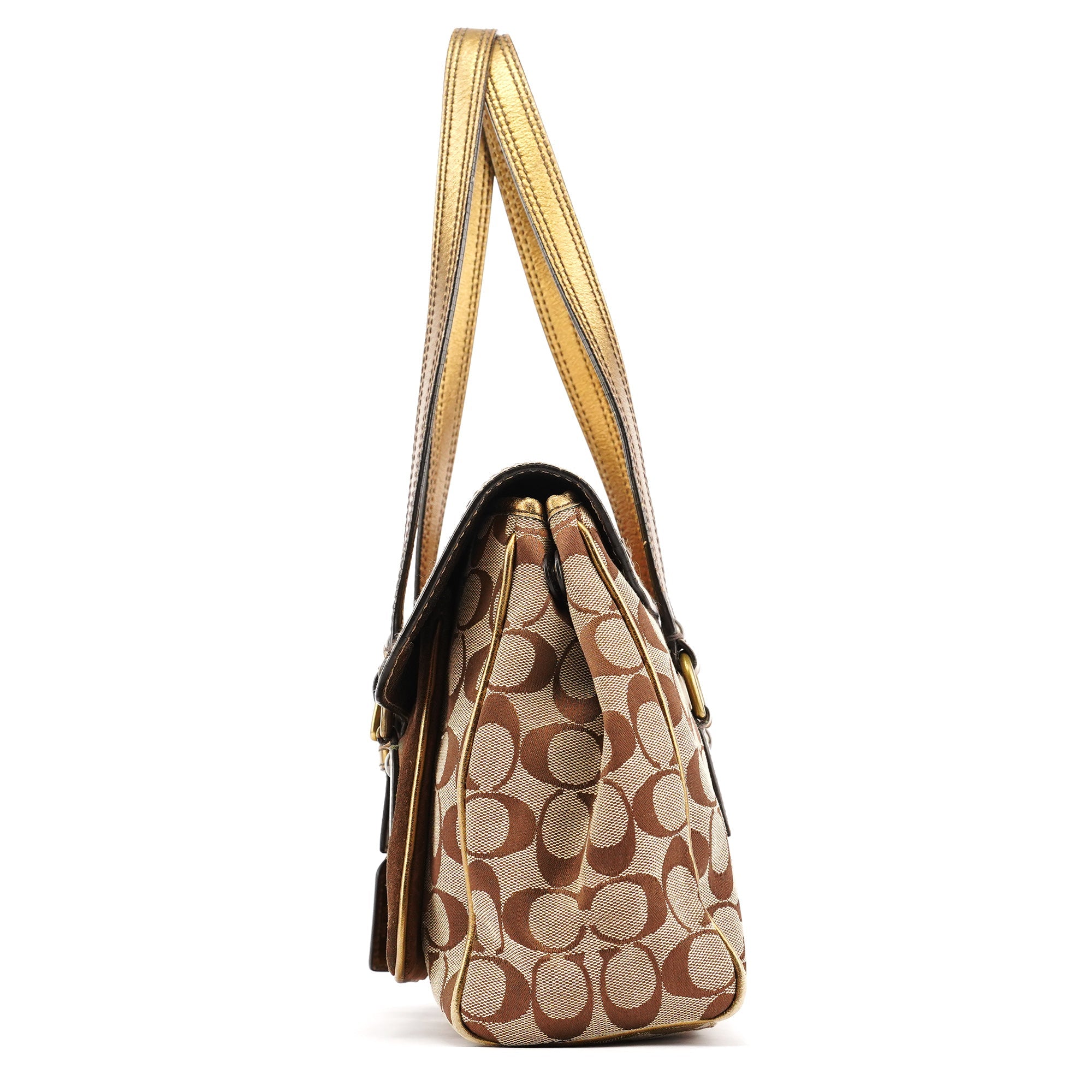 1498 Beige Brown Signature Soho Tote Bag