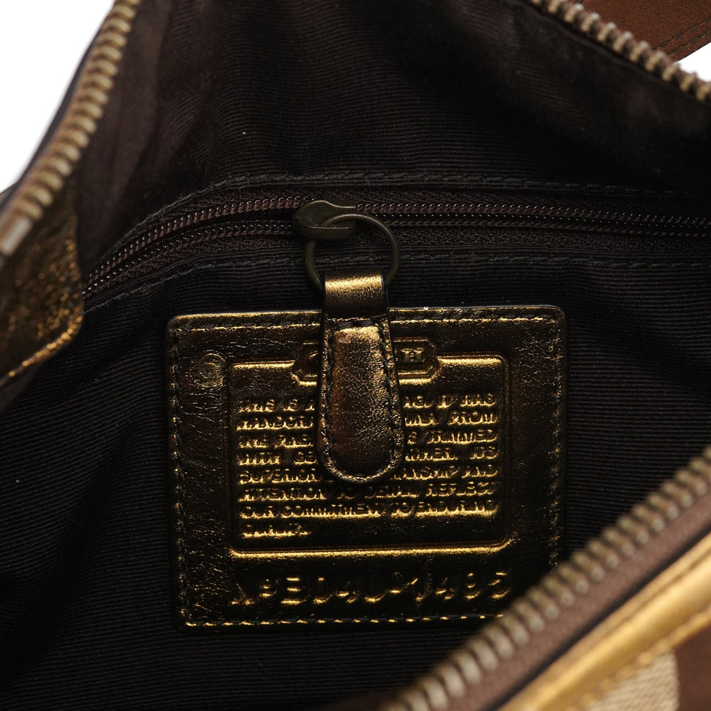 2004 Beige Gold Signature Soho Shoulder Bag