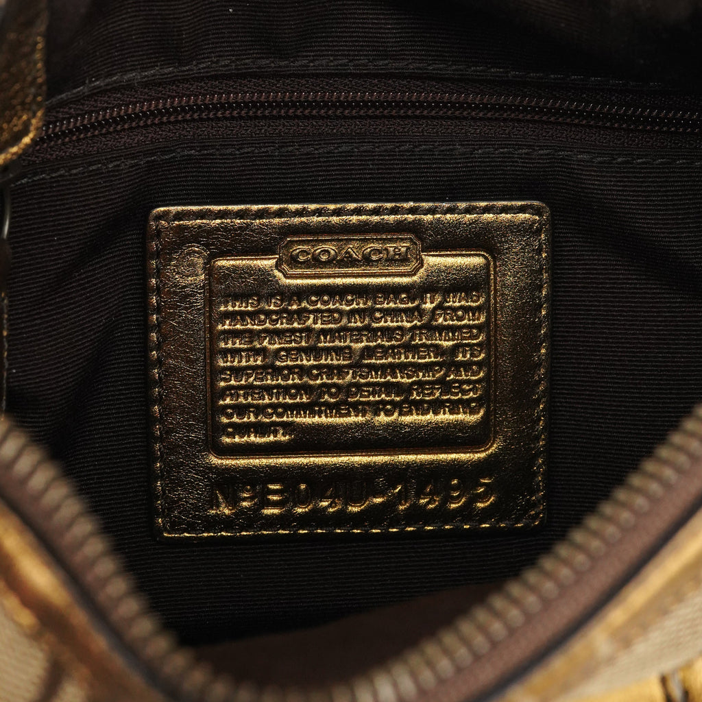 2004 Beige Gold Signature Soho Shoulder Bag