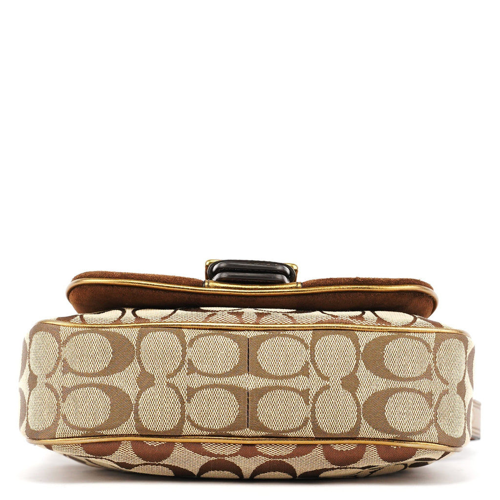 2004 Beige Gold Signature Soho Shoulder Bag