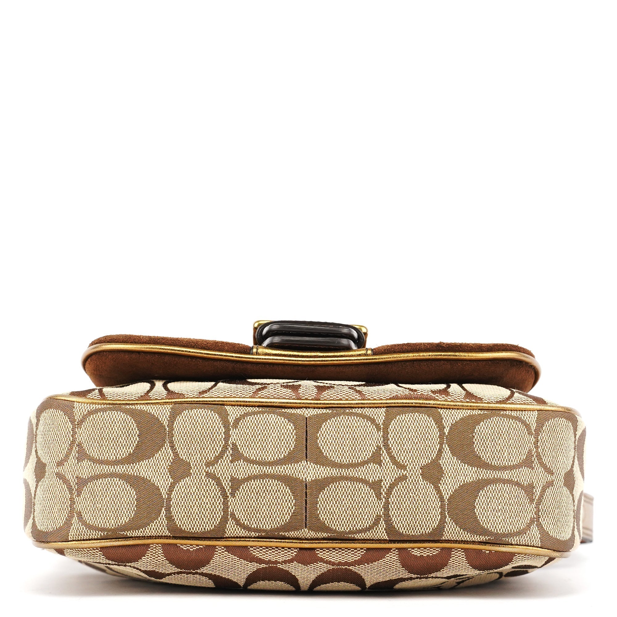 2004 Beige Gold Signature Soho Shoulder Bag