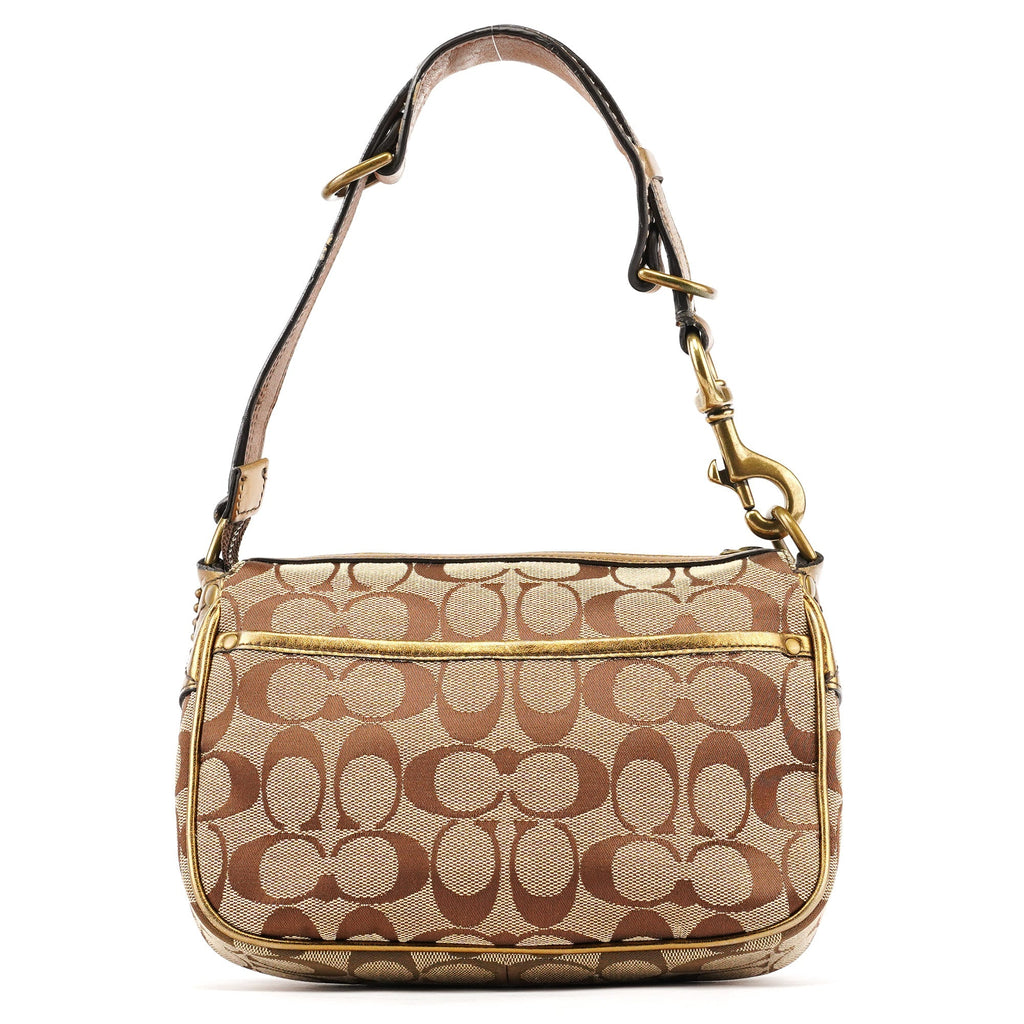 2004 Beige Gold Signature Soho Shoulder Bag