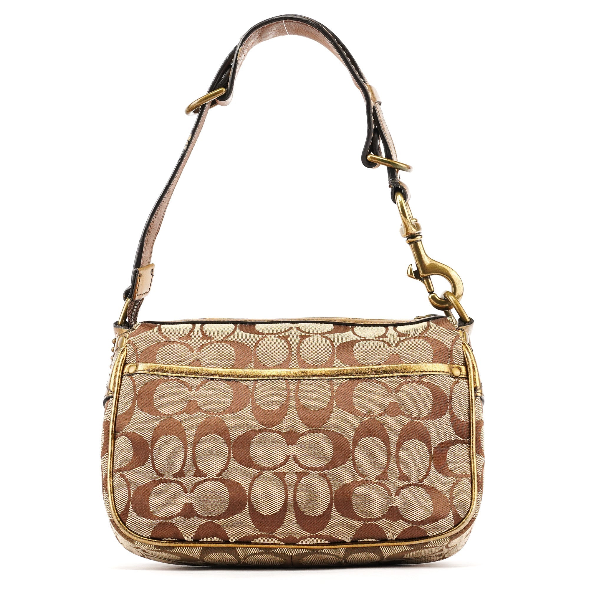 2004 Beige Gold Signature Soho Shoulder Bag