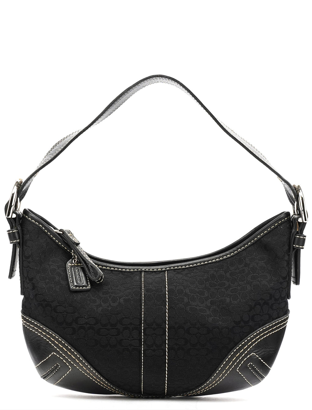 2154 Black Signature C Shoulder Bag