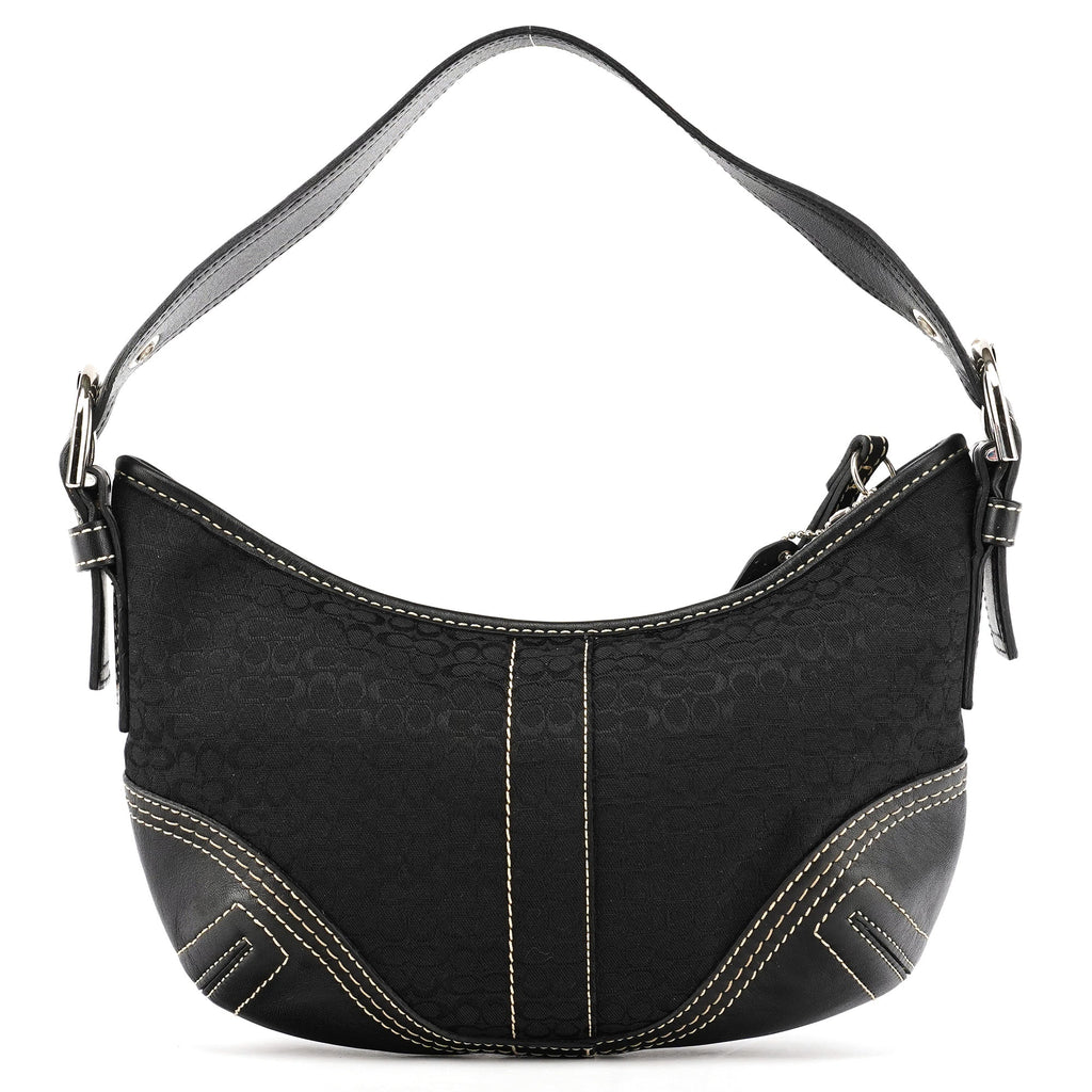 2154 Black Signature C Shoulder Bag