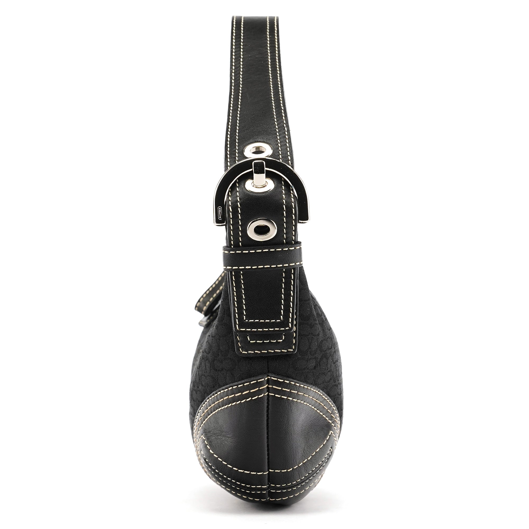 2154 Black Signature C Shoulder Bag