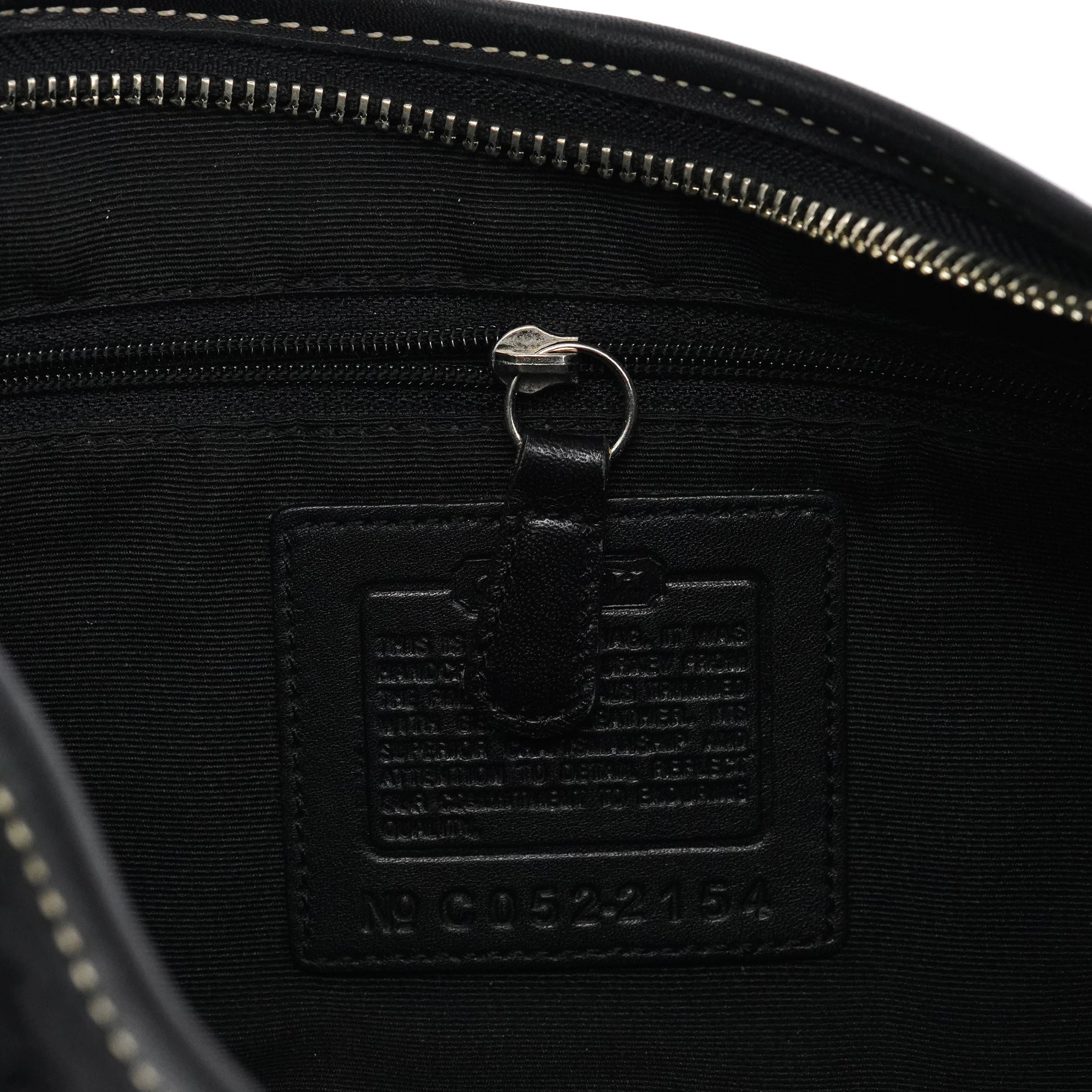 2154 Black Signature Canvas Soho Shoulder Bag