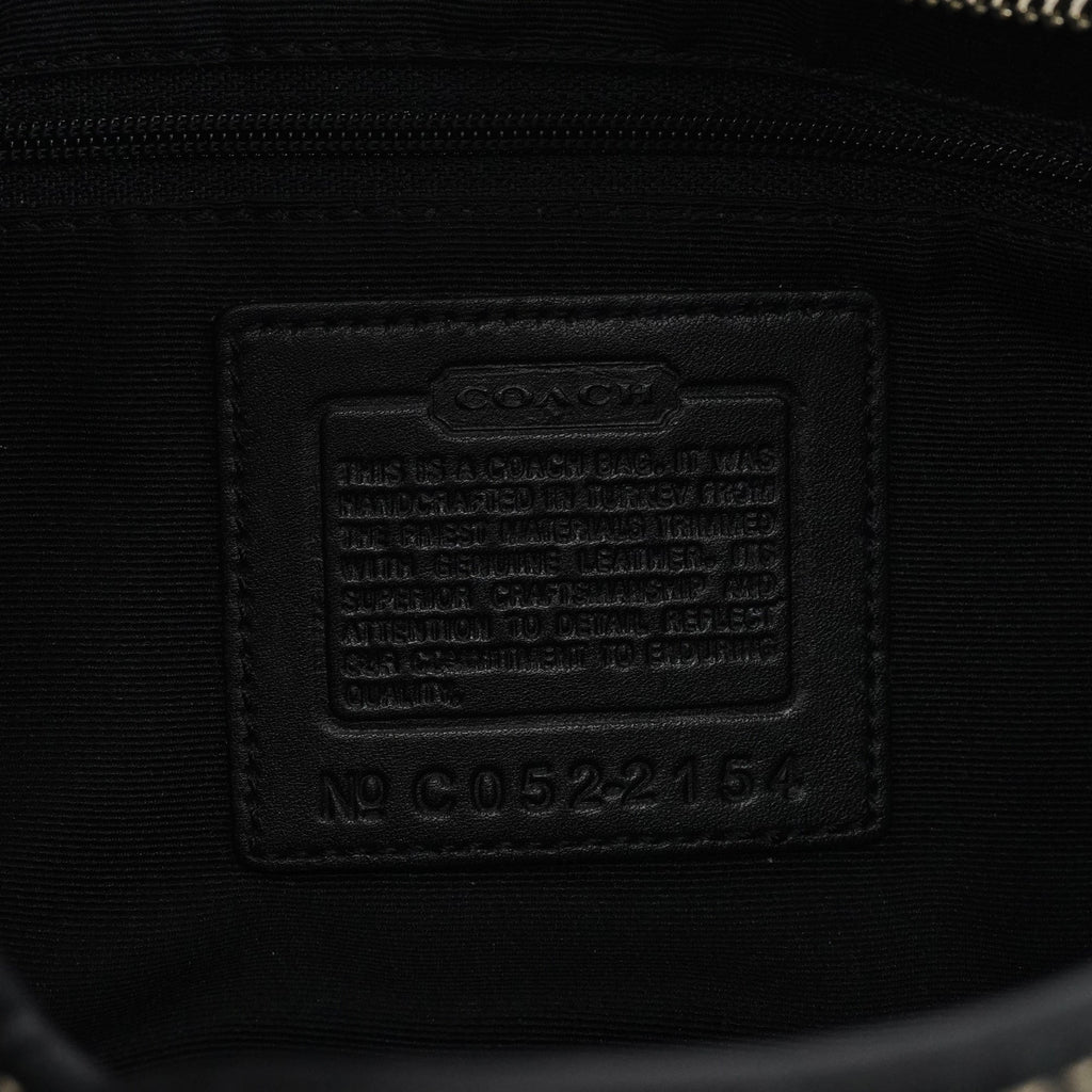 2154 Black Signature Canvas Soho Shoulder Bag