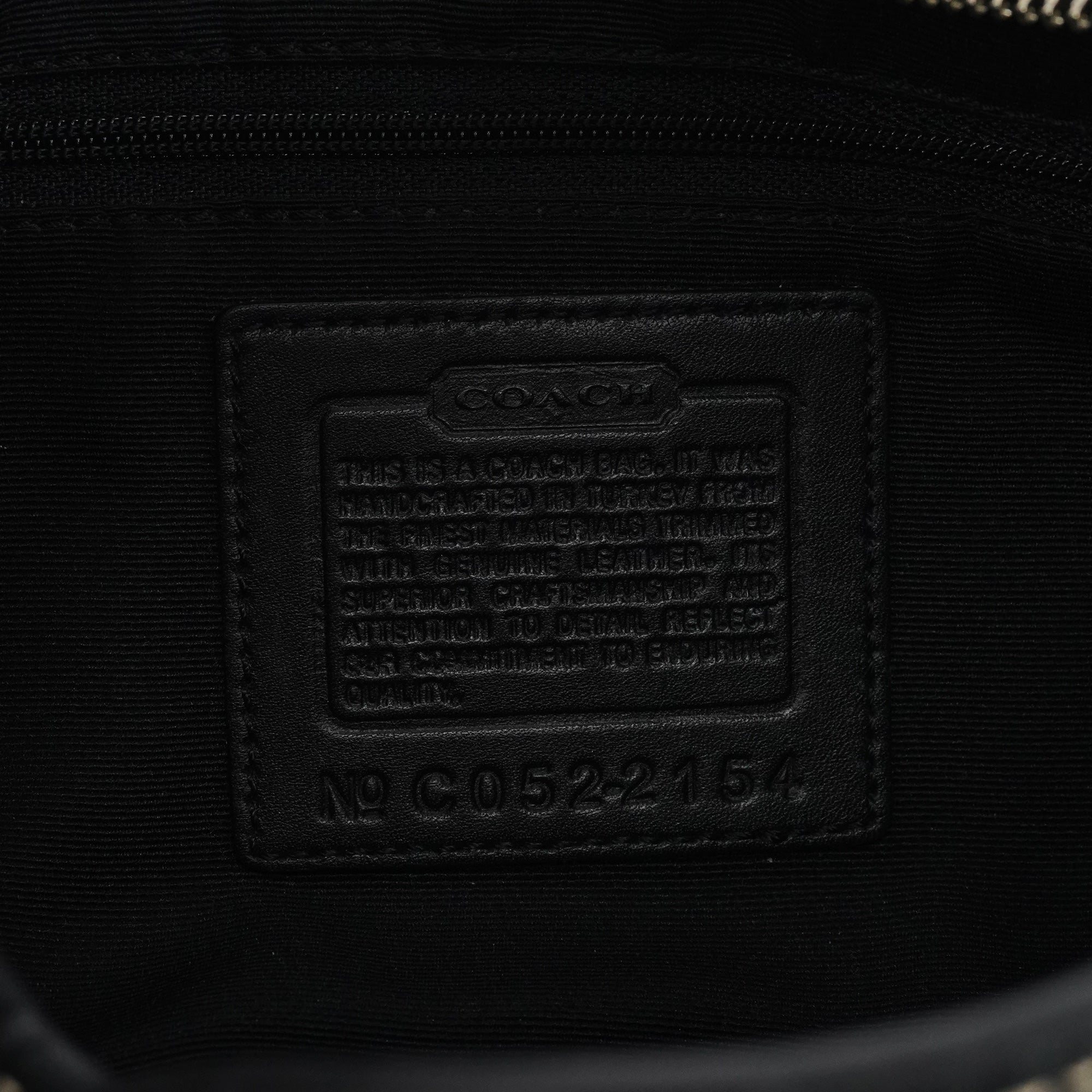 2154 Black Signature Canvas Soho Shoulder Bag