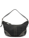 2154 Black Signature Canvas Soho Shoulder Bag