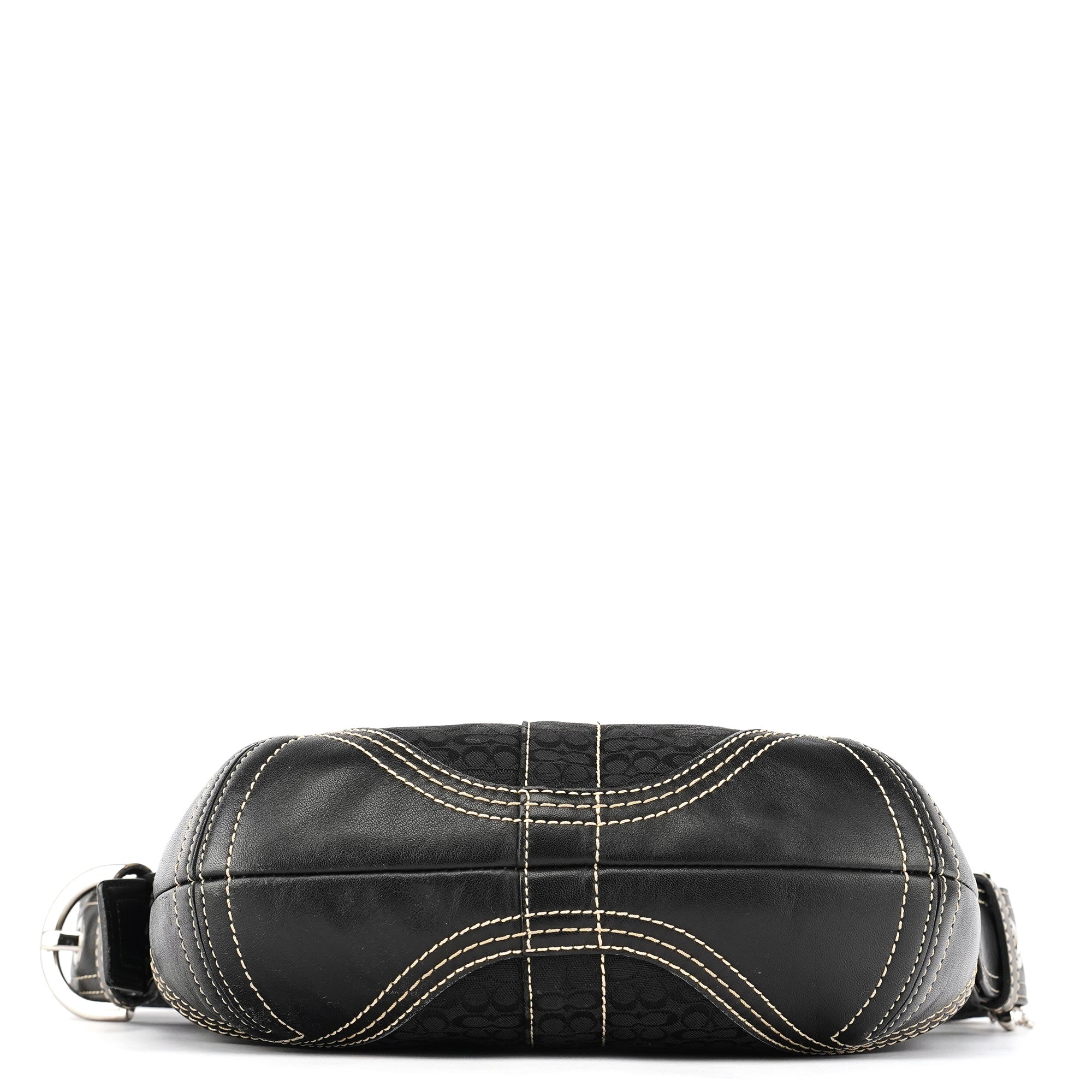 2154 Black Signature Canvas Soho Shoulder Bag