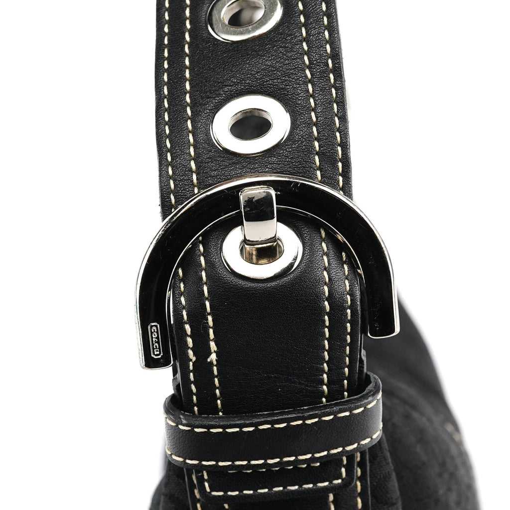2154 Black Signature Soho Shoulder Bag