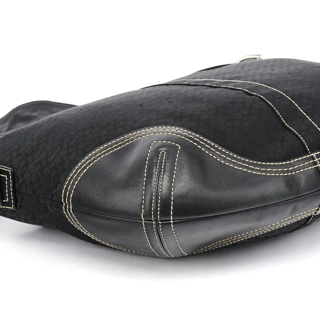 2158 Black Signature Soho Shoulder Bag