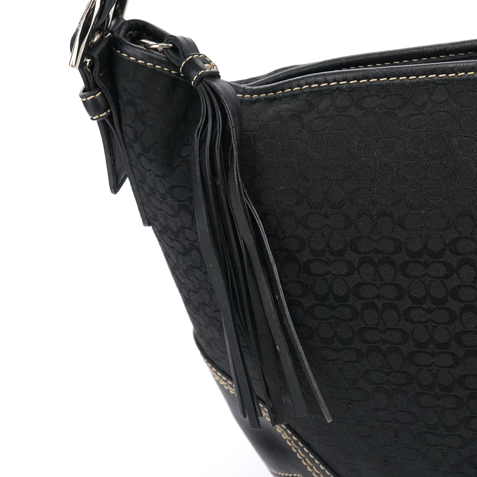 2158 Black Signature Soho Shoulder Bag